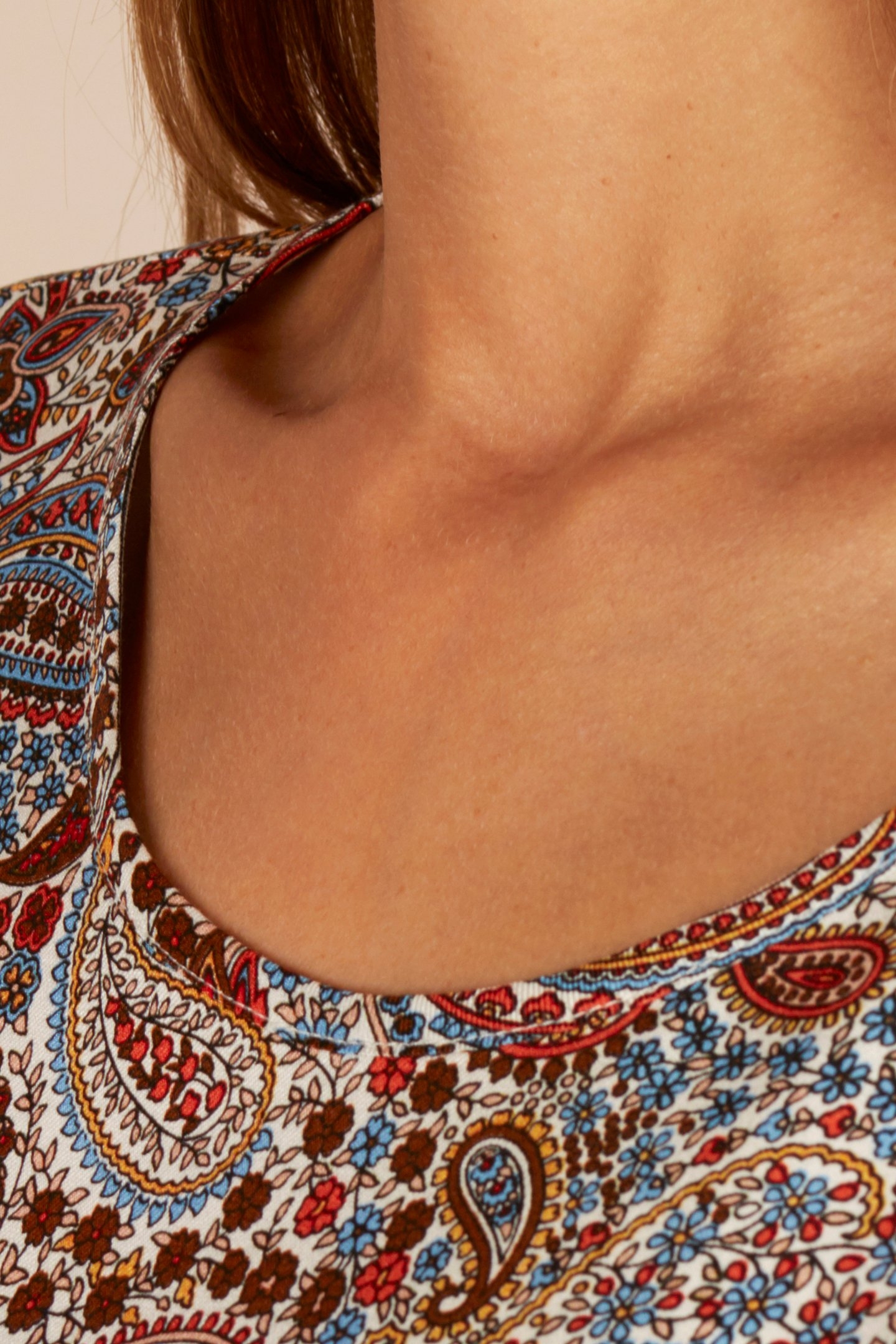 PATTERNED POPOVER SHIRT IN MULTI 5