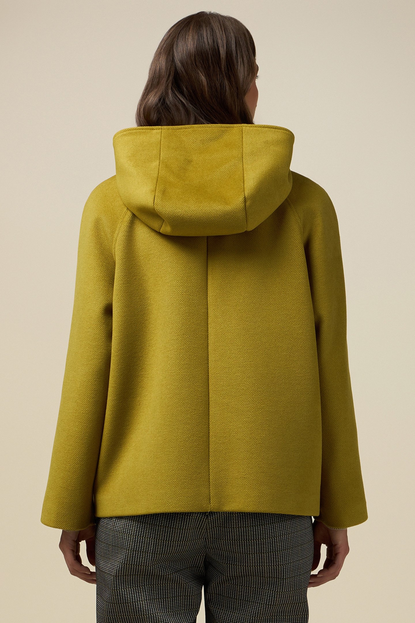 SHORT COAT WITH HOOD GREEN 2