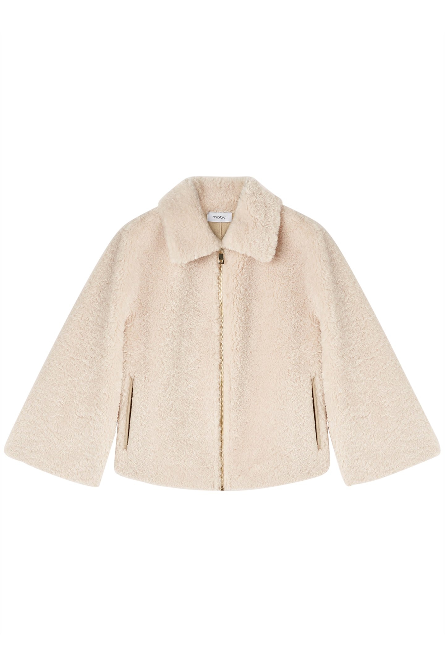 TEDDY CAPE WITH ZIP WHITE 4