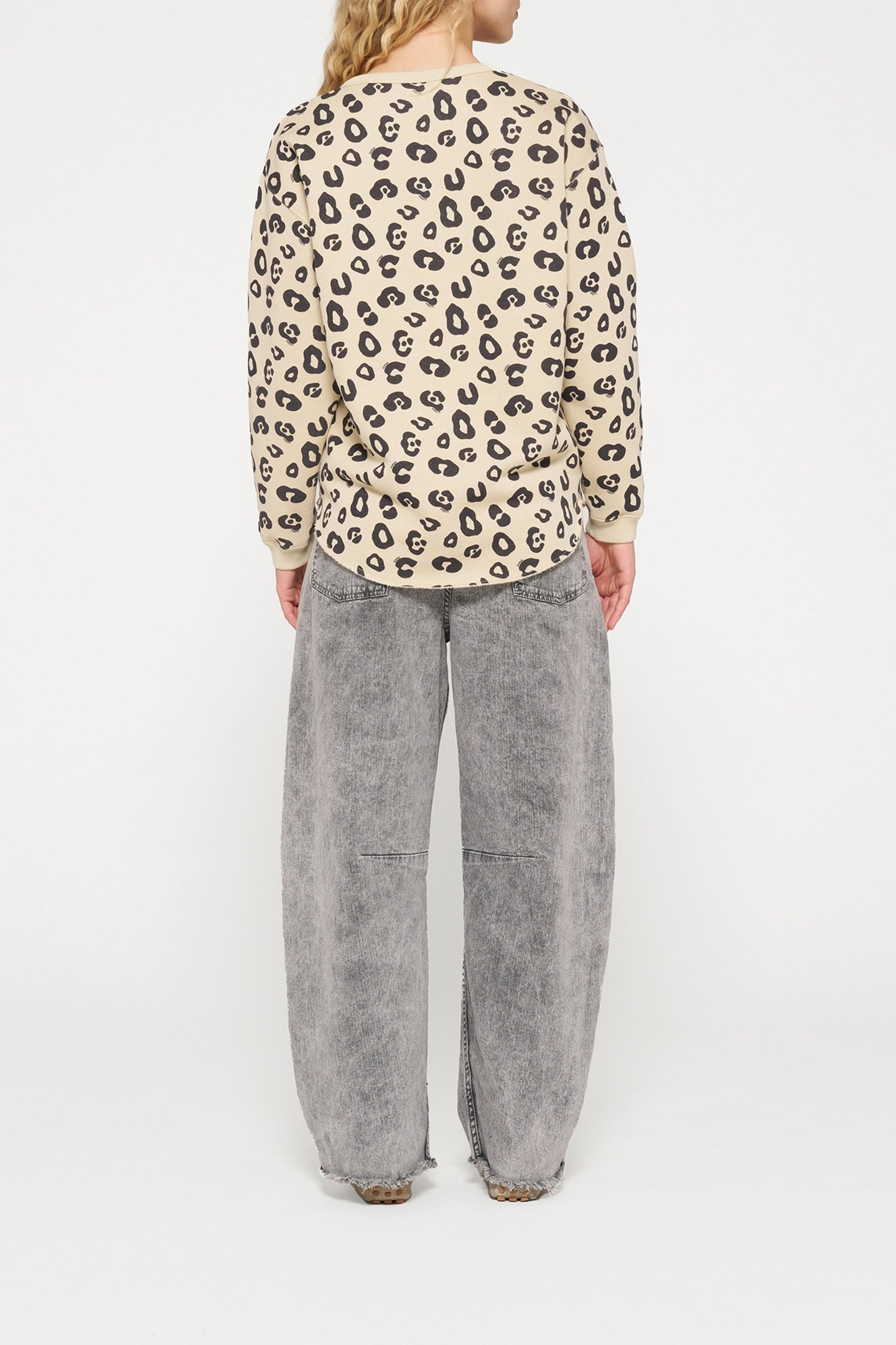 RAW EDGE SWEATER LEOPARD 1292 3