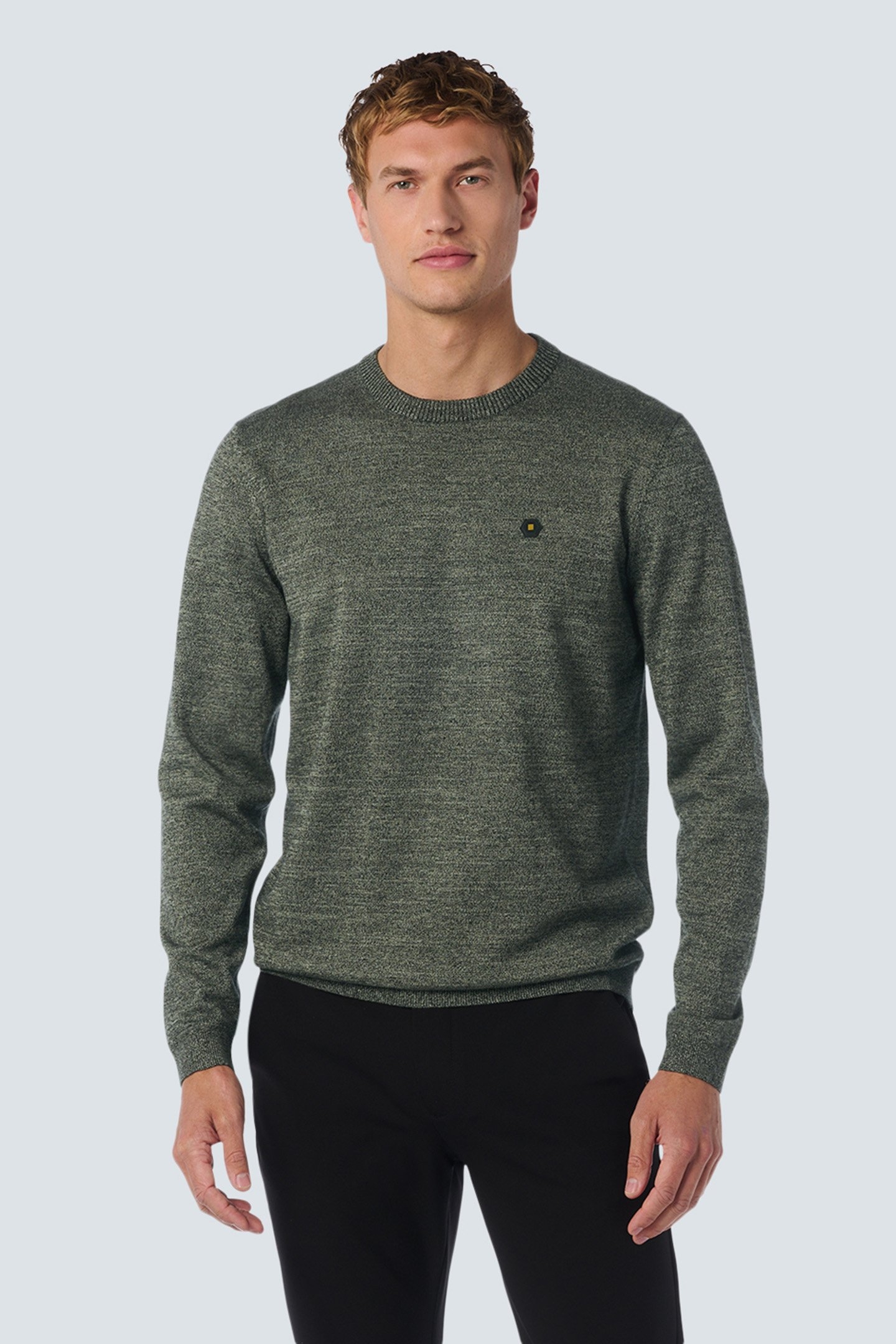 PULLOVER CREWNECK 2 COLOURED MELANGE SMOKE 1