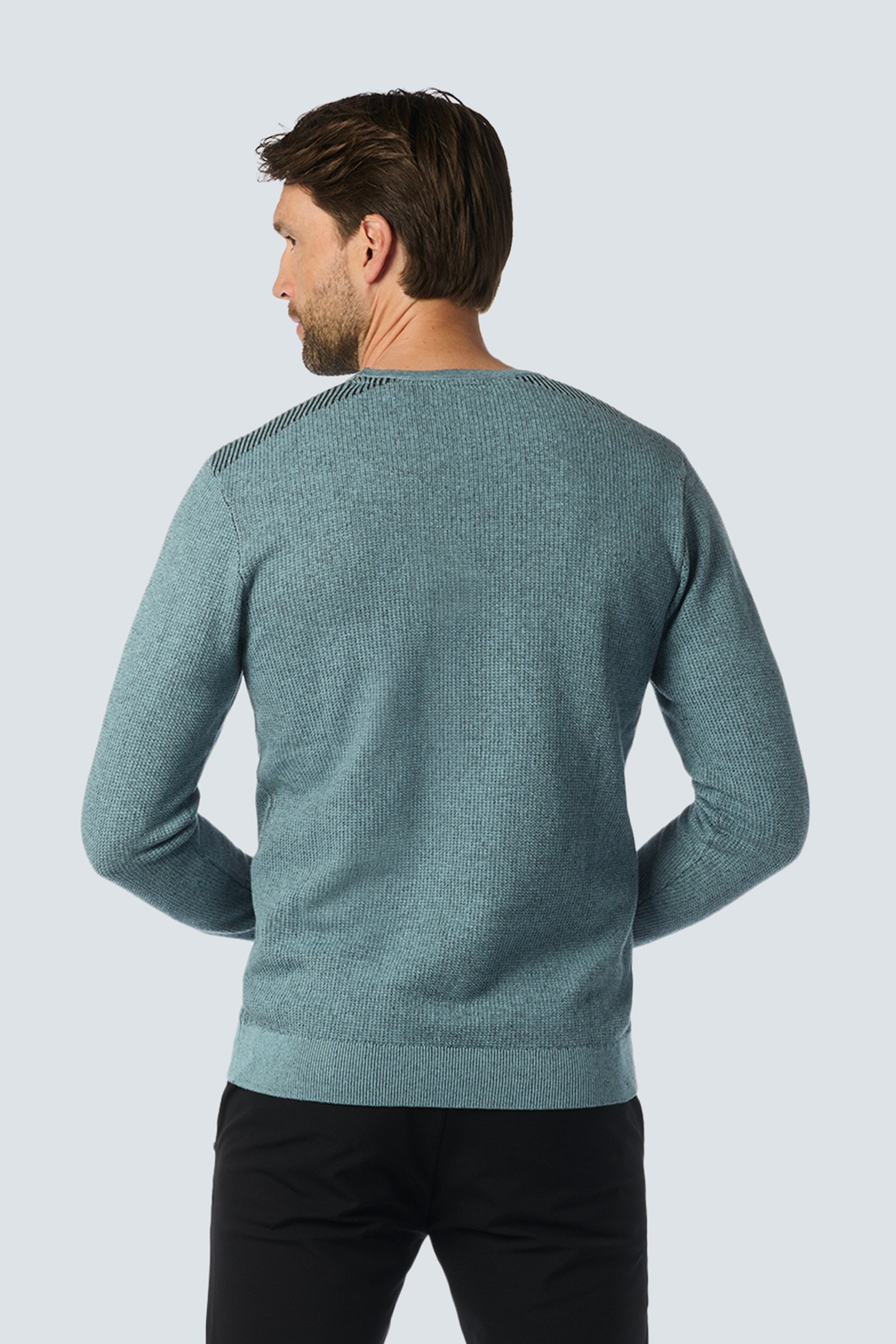 PULLOVER CREWNECK 2 COLOURED JACQUARD CLOUD 2