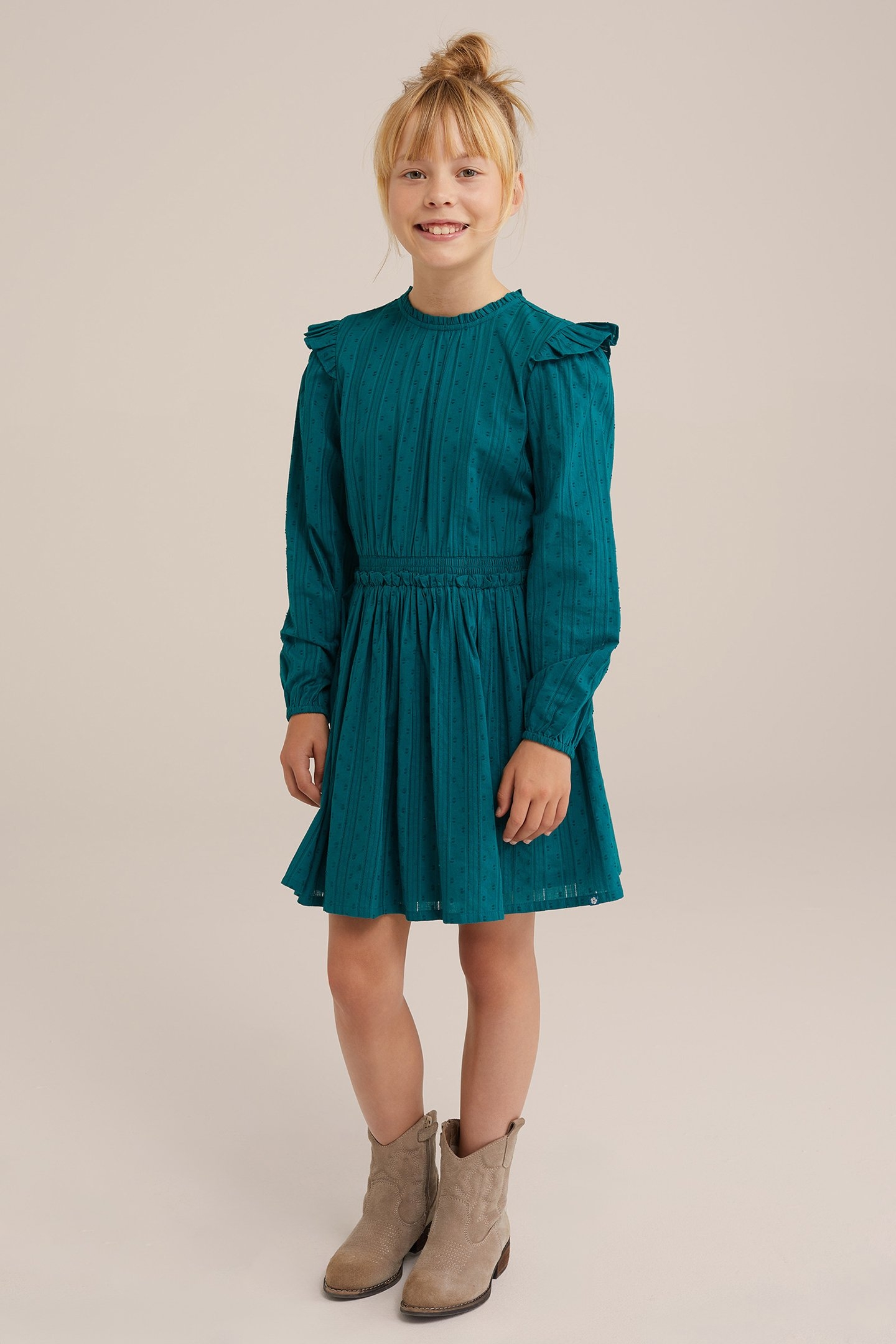 DRESS MID LENGTH SEA ​​GREEN 2