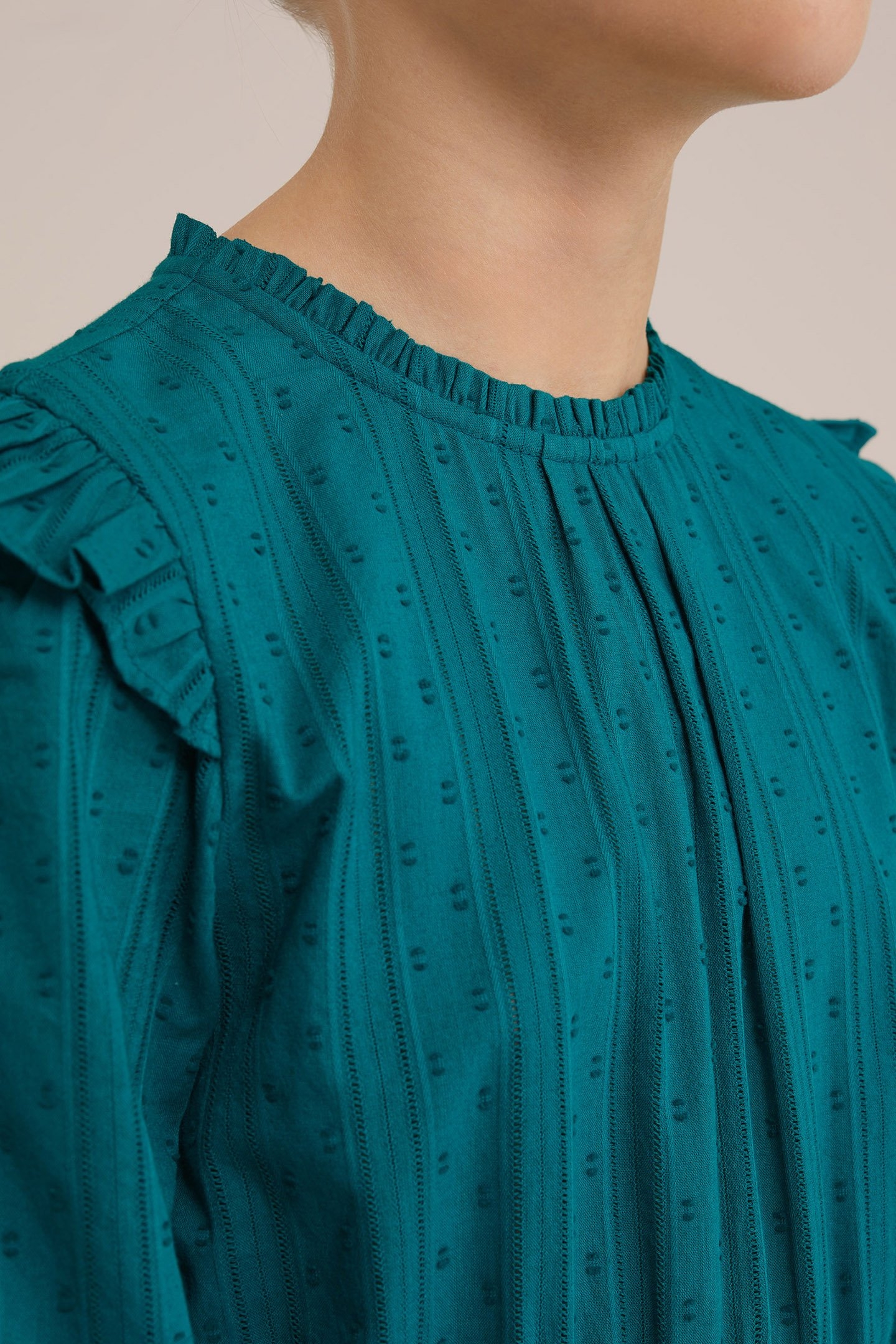 DRESS MID LENGTH SEA ​​GREEN 5