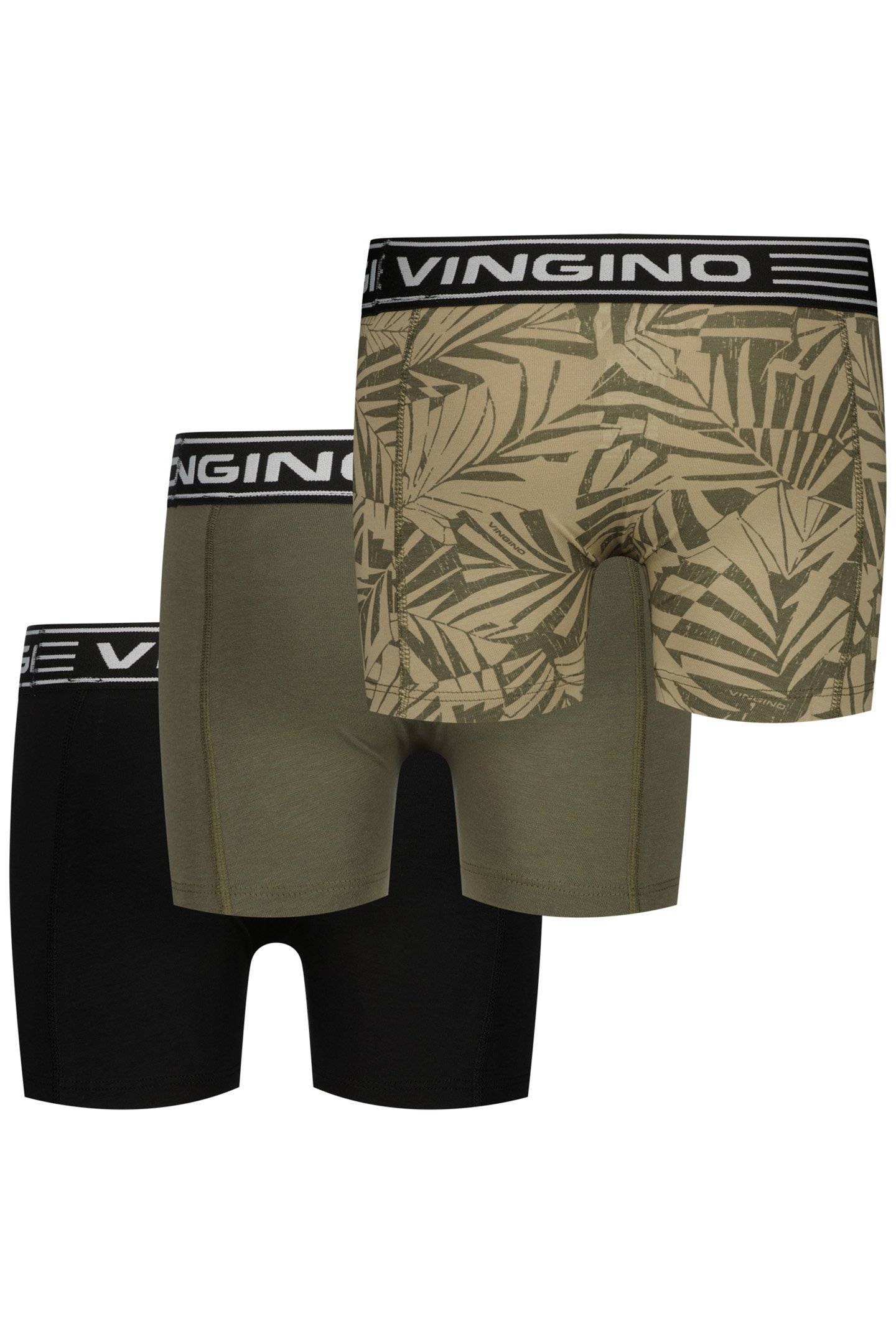 BOYS WO25 GRAPHIC 3-PACK ARMY GREEN 2