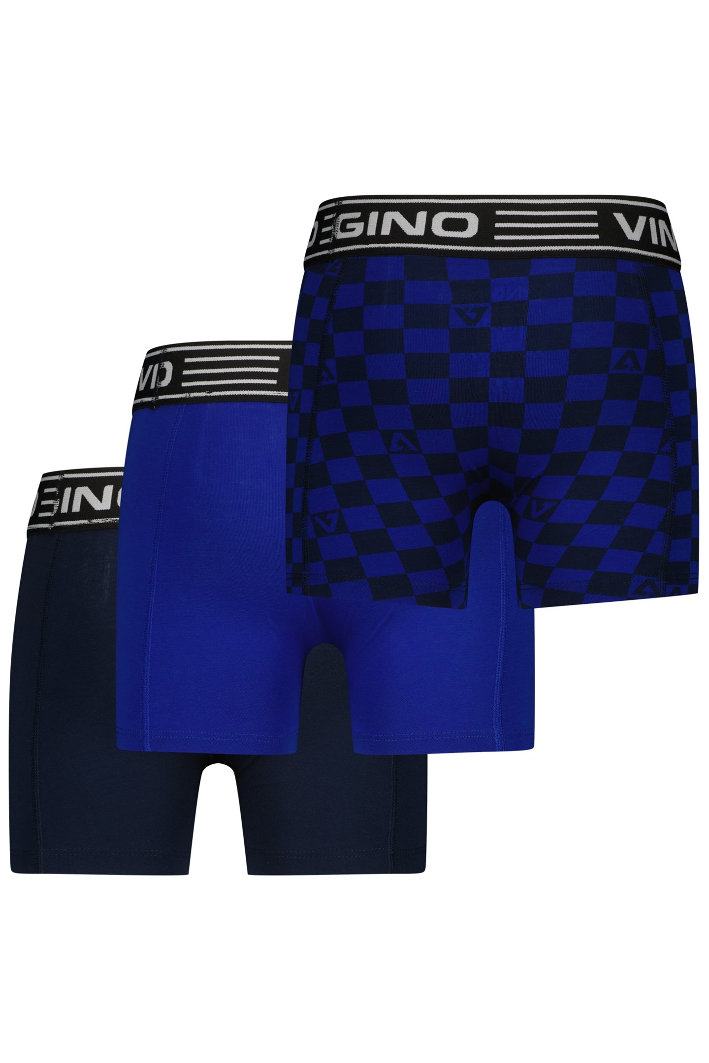 BOYS WO25 CHECK 3-PACK UNDERWEAR & SLEEPWEAR WEB BLUE 2