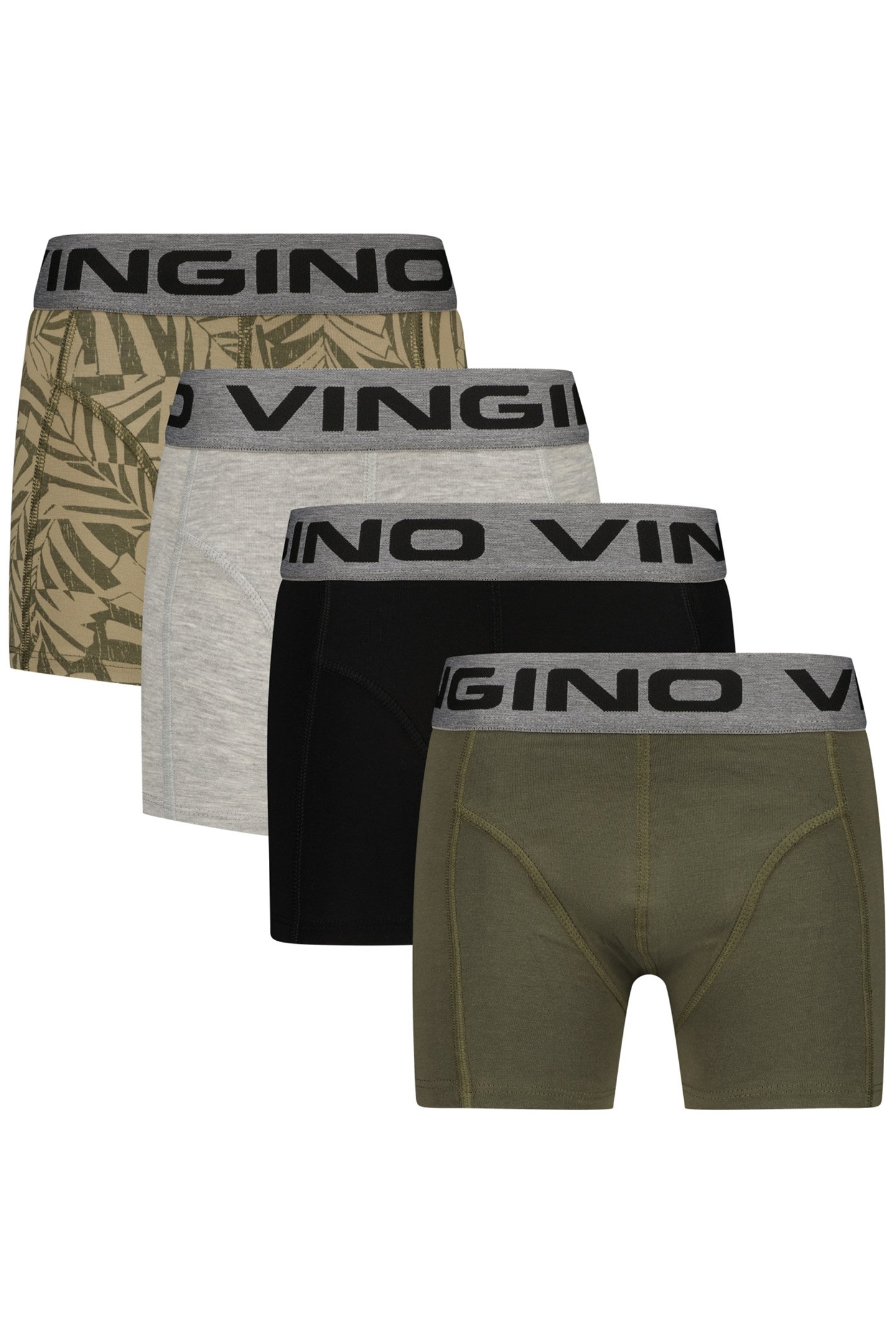 BOYS WO25 GRAPHIC 4-PACK UNDERWEAR & SLEEPWEAR ARMY GREEN 1