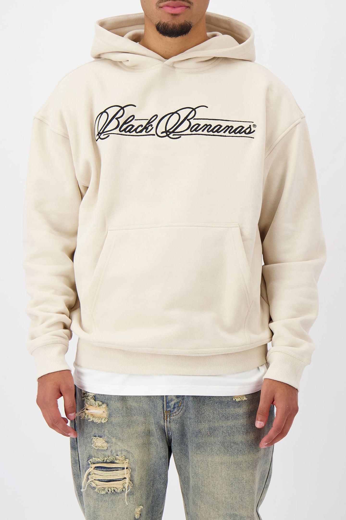 CALLIGRAPHY HOODIE SAND 1