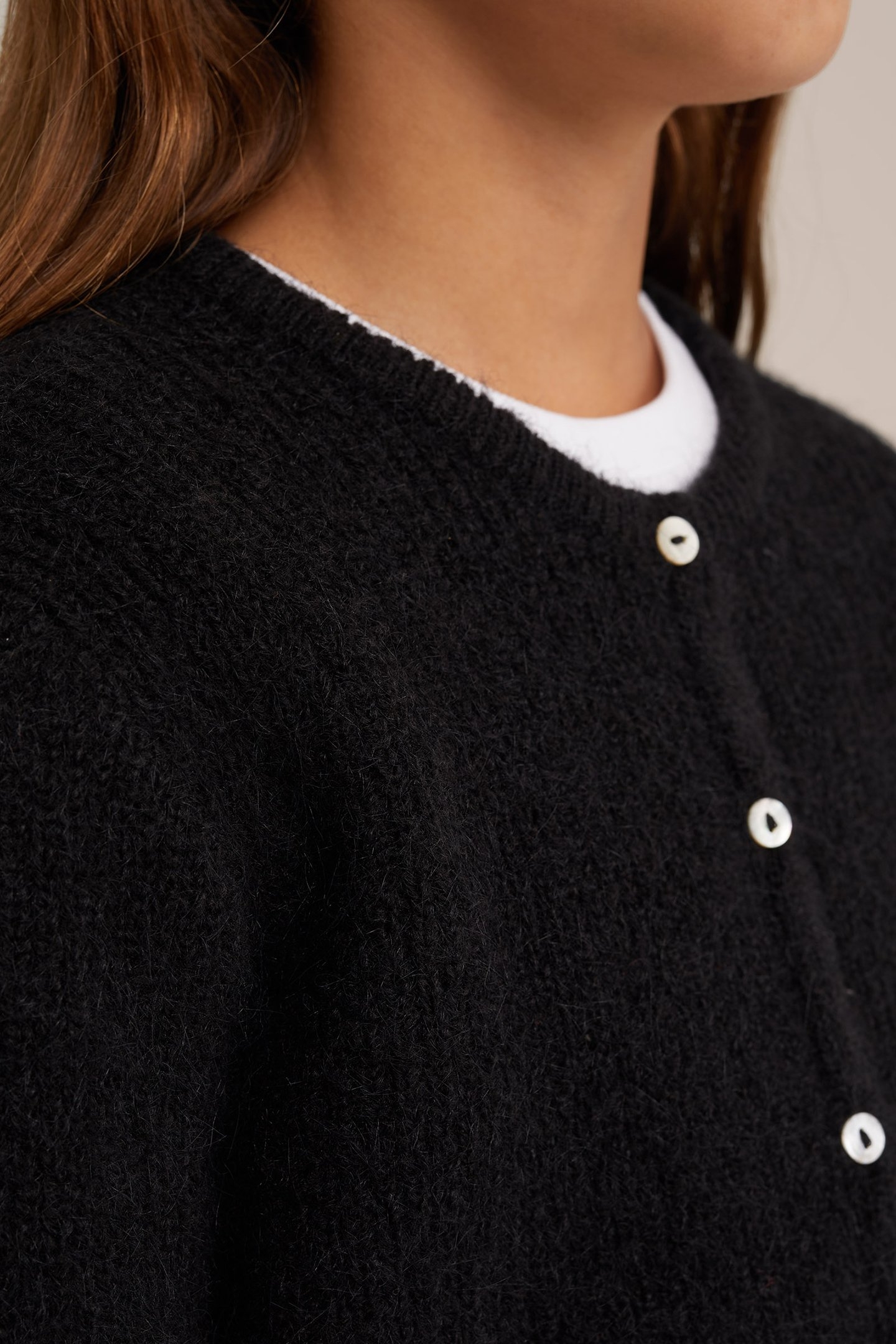 KNITTED CARDIGAN BLACK 5