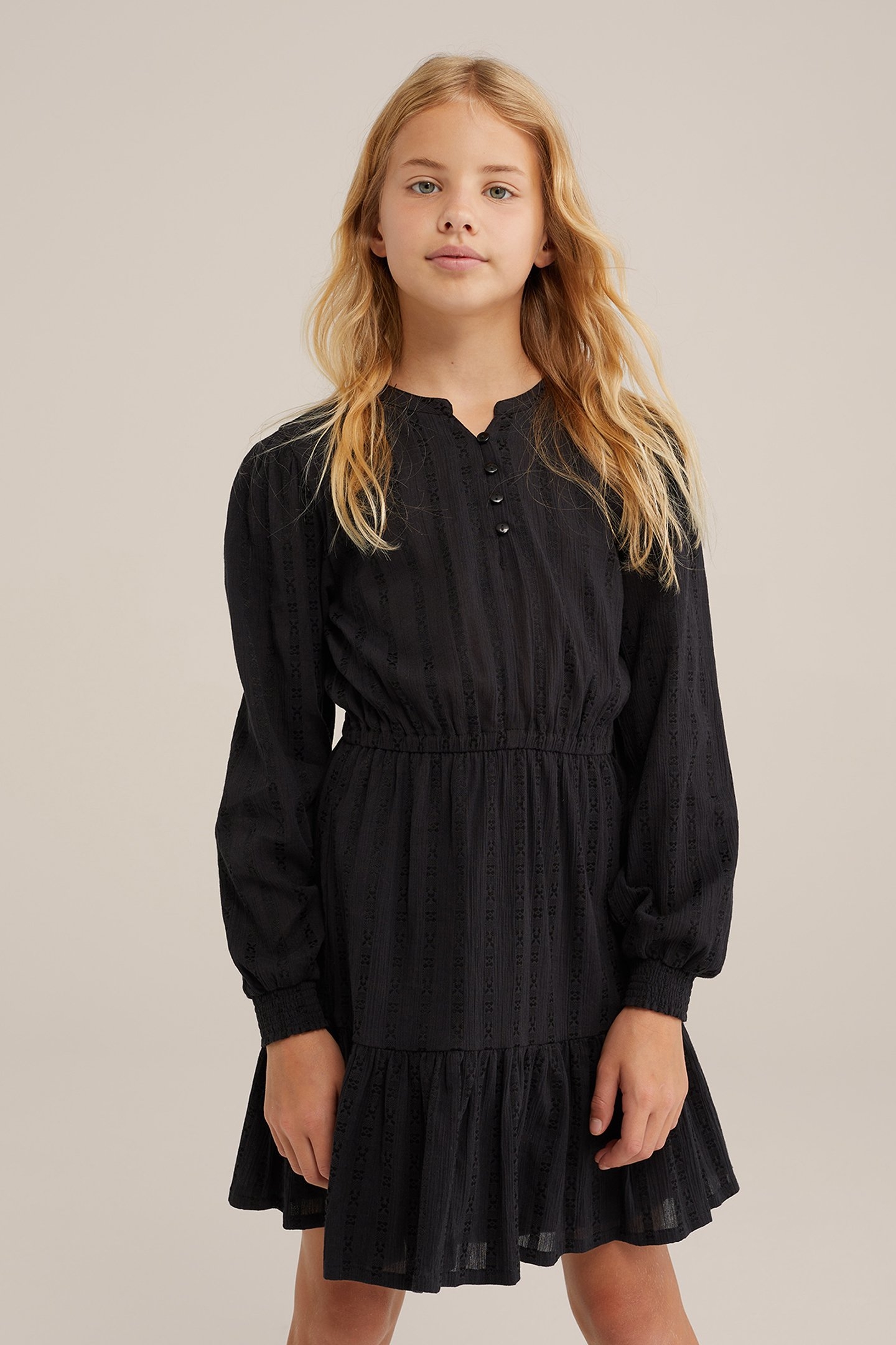 DRESS MID LENGTH BLACK 1