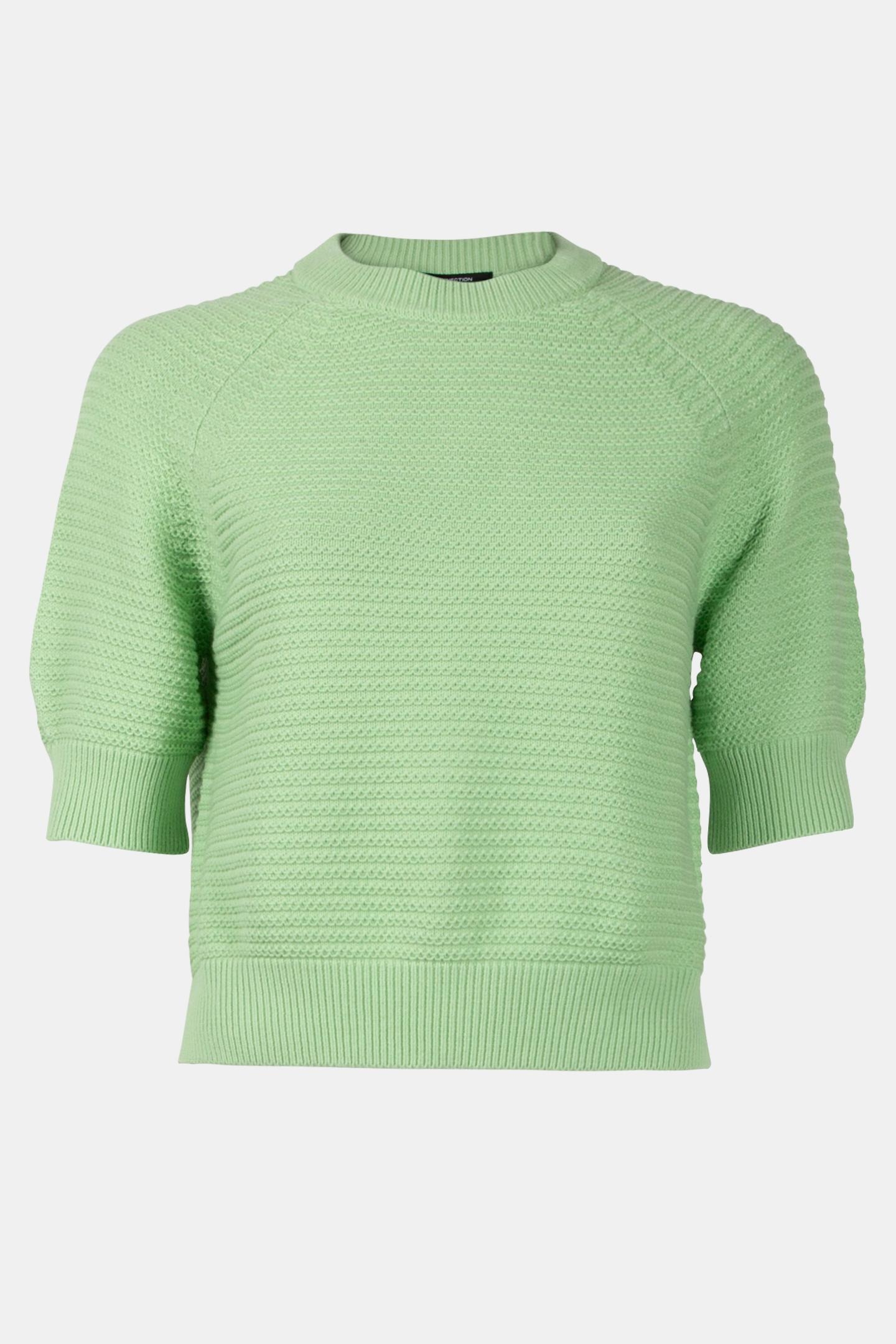 LILY SS HIGH NECK TOP APPLE GREEN 3