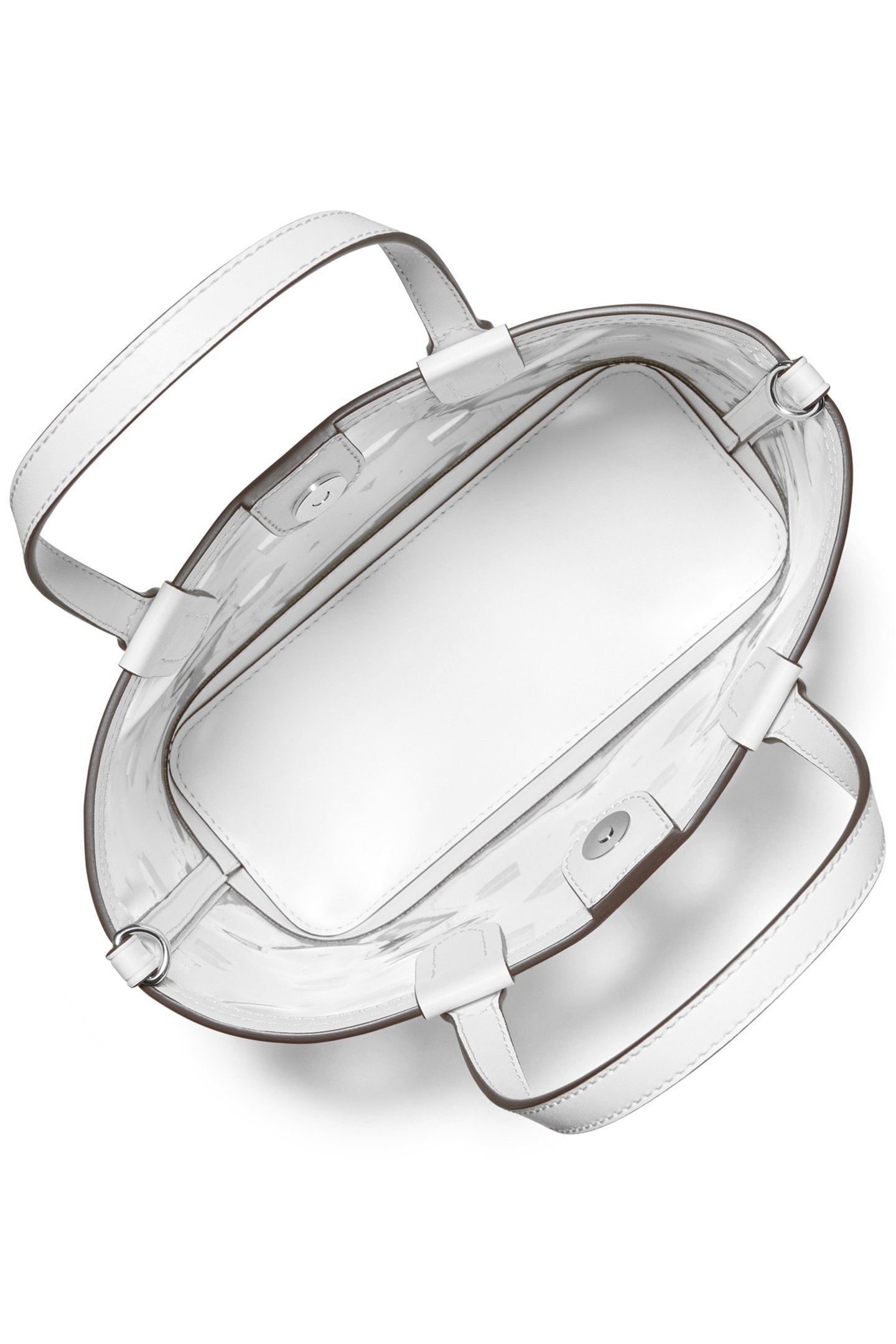 SMALL OPEN TOTE BAG IN WHITE 3