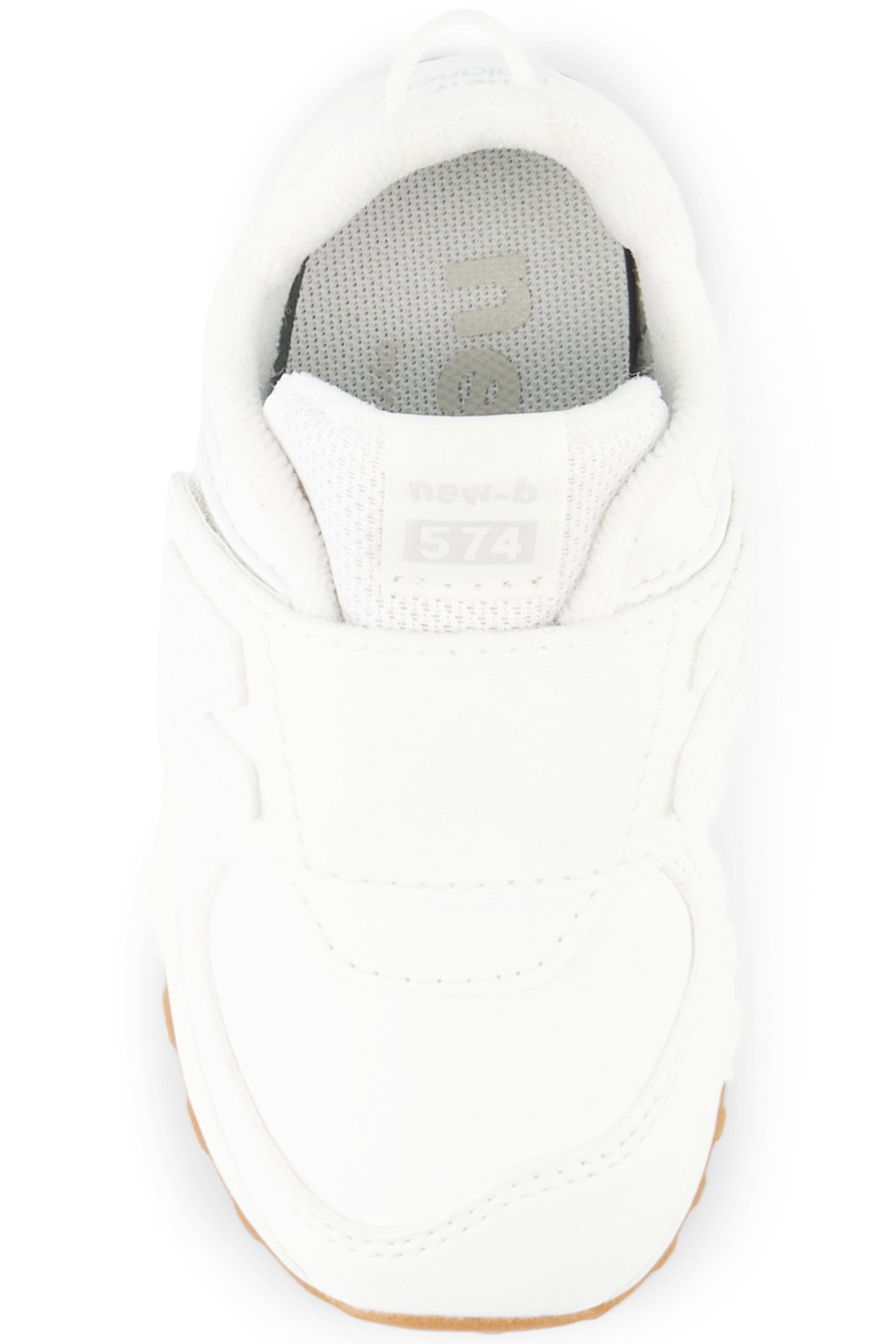 INFANT BOYS 574 NEW-B HOOK & LOOP WHITE 3