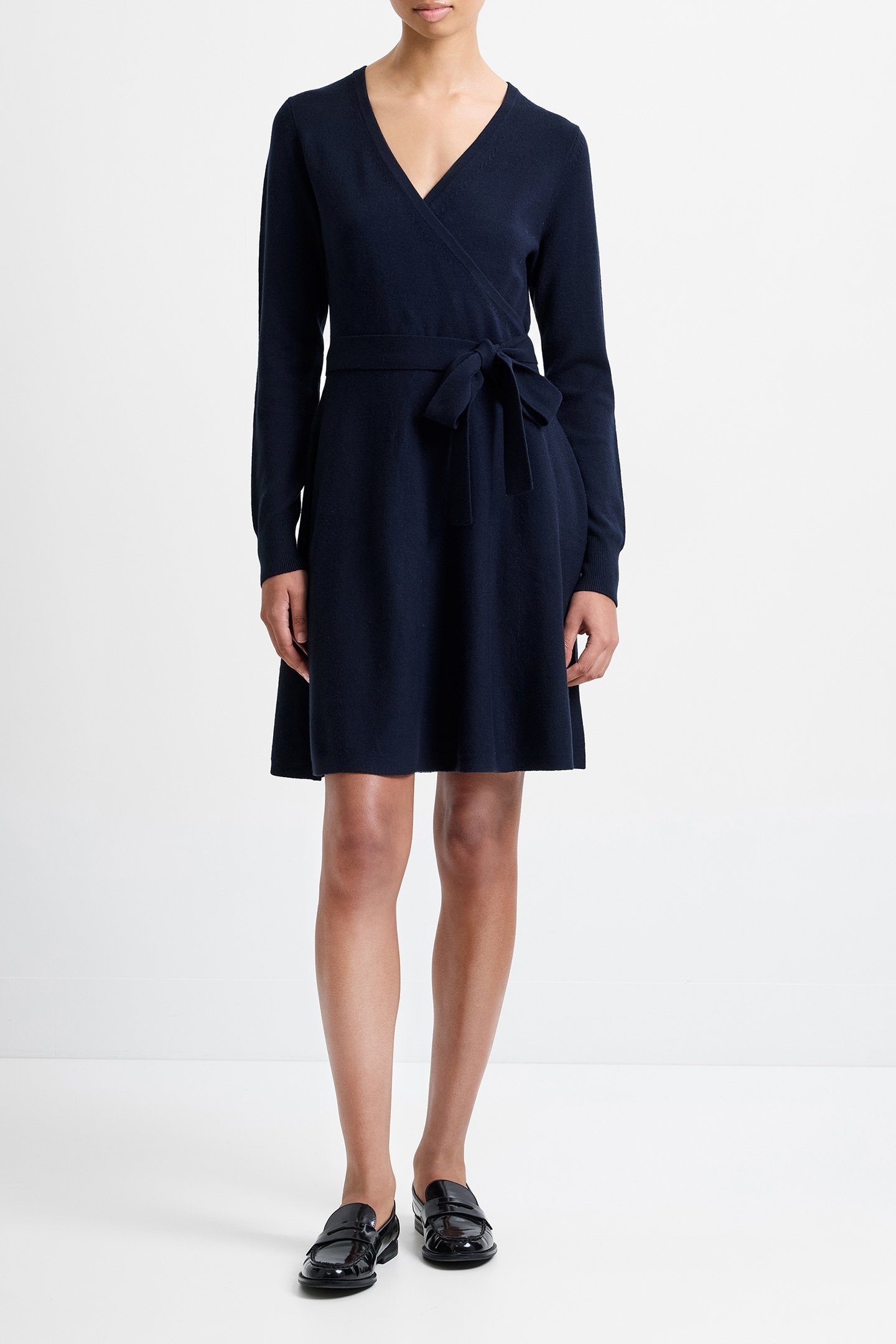 BABYSOFT WRAP MINI DRESS DARK NAVY 3