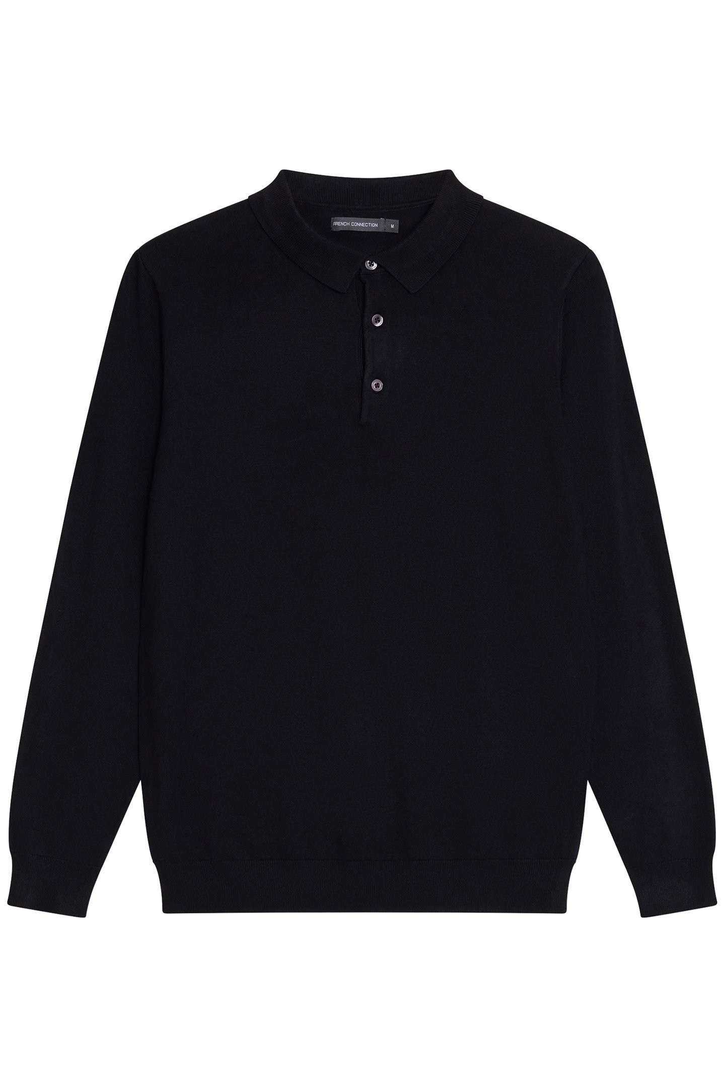 POLO L/S LUXE BLACK 1