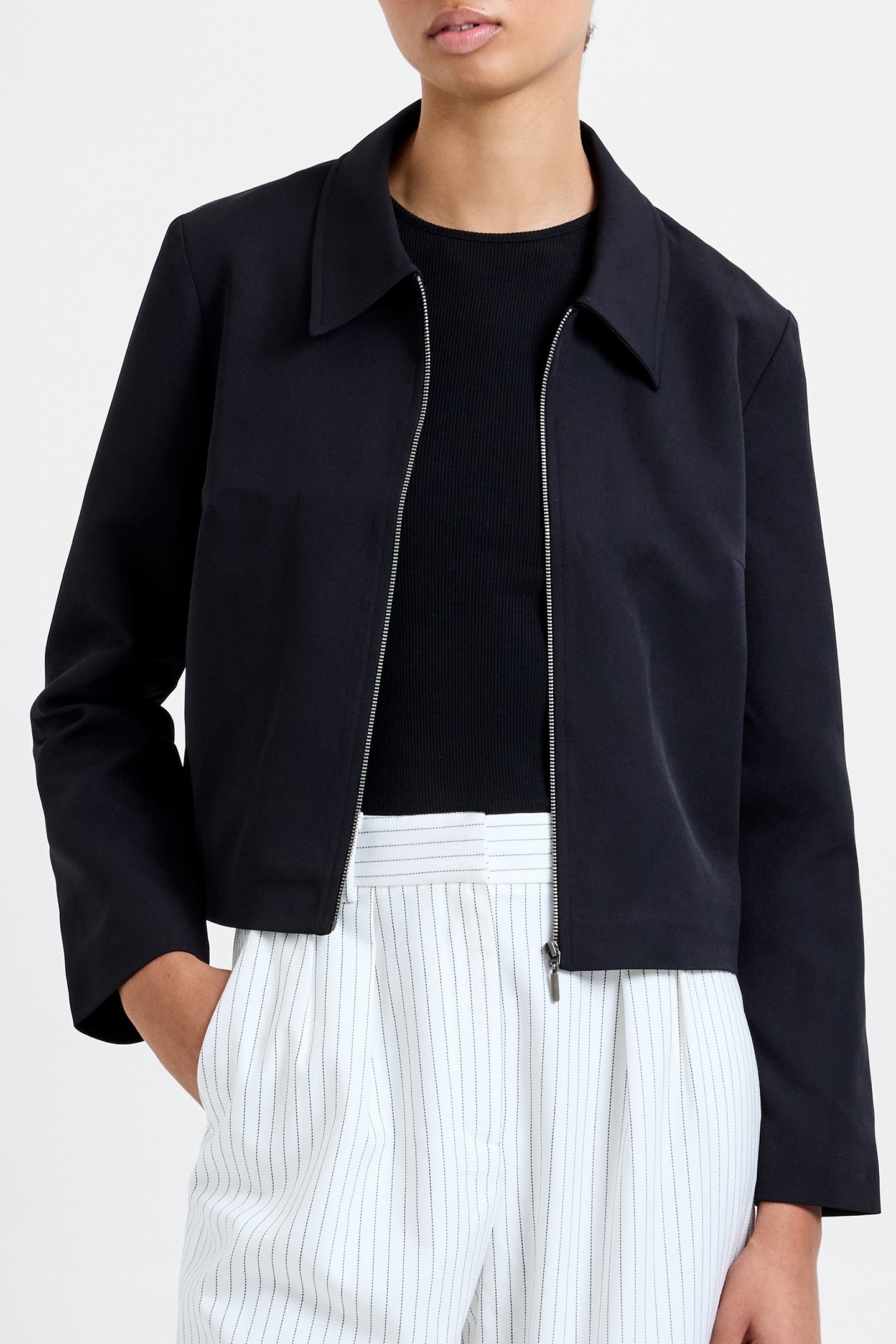 ZIP THROUGH JACKET BLACK 4