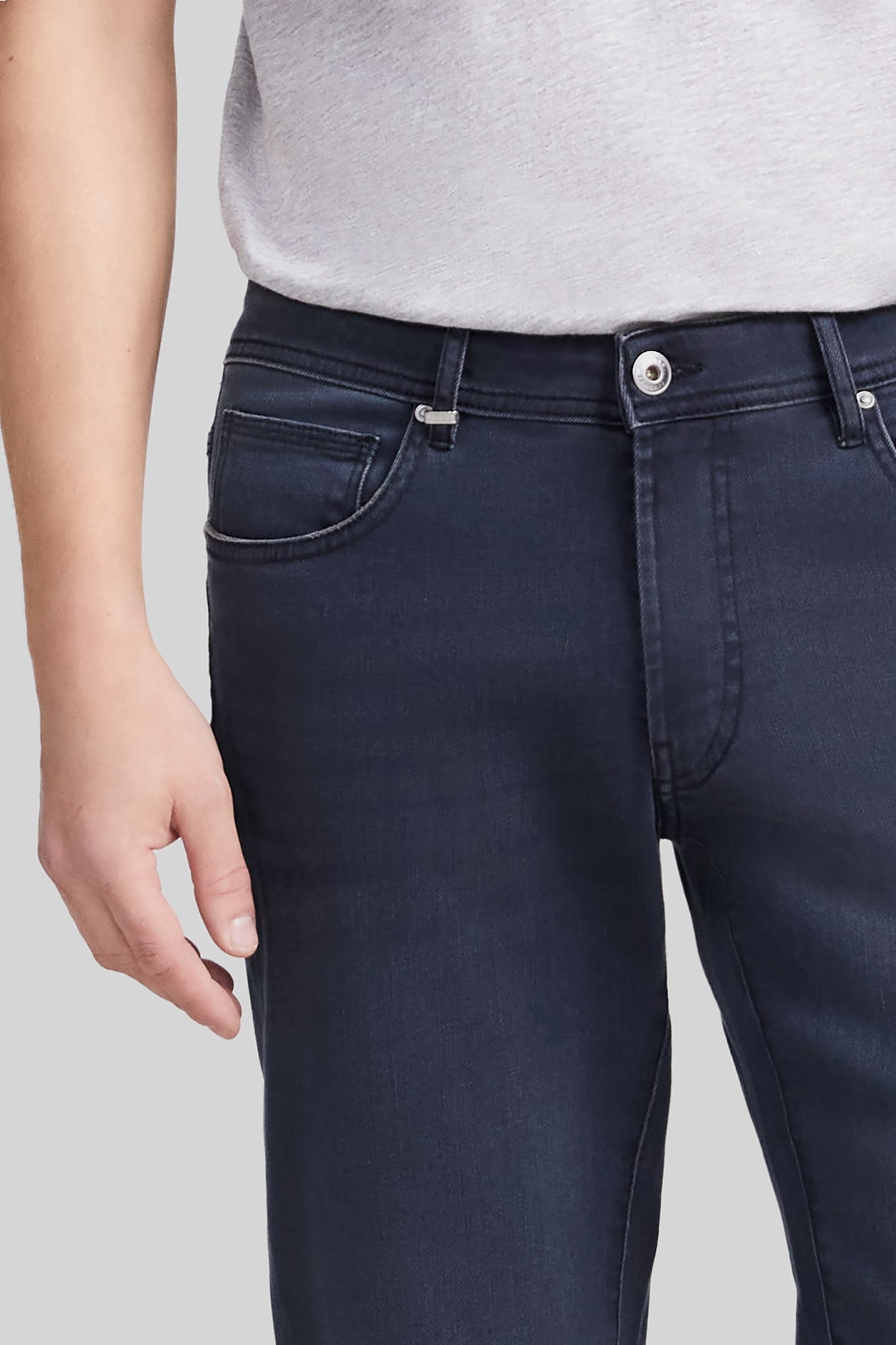 ORGANIC COTTON SLIM JEANS STEEL 6