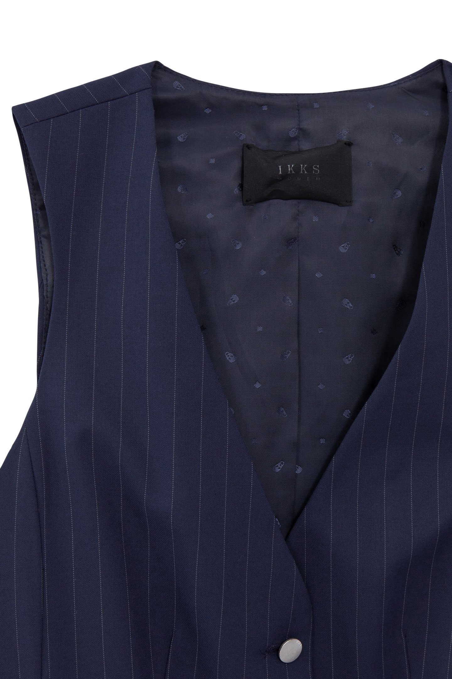 NAVY TENNIS STRIPE SUIT VEST NAVY 6