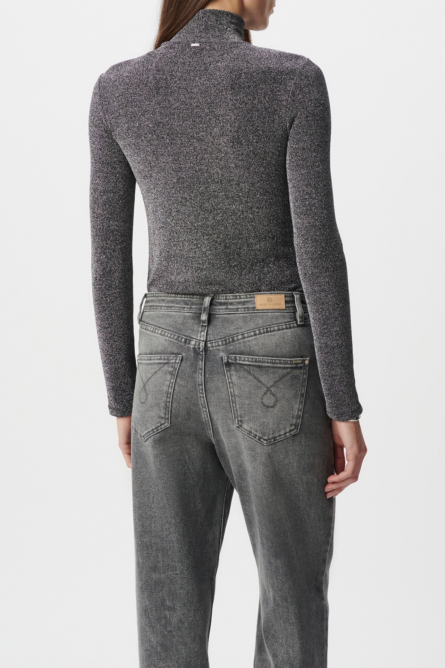 SILVER POCKET TEE WITH SEQUINS MESSAGE SILVER 2