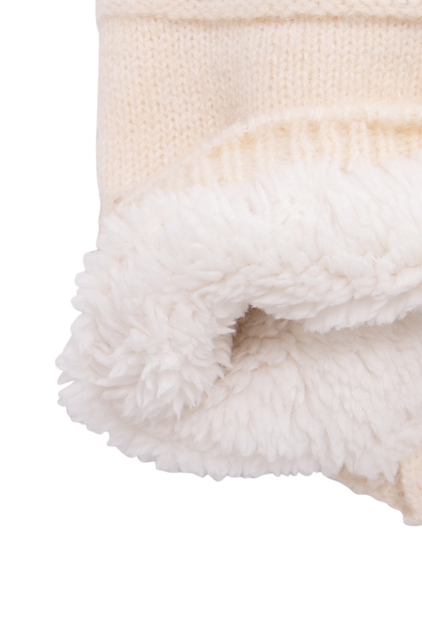 ECRU LUREX STRIPED KNITTED HAT BABY GIRL 5