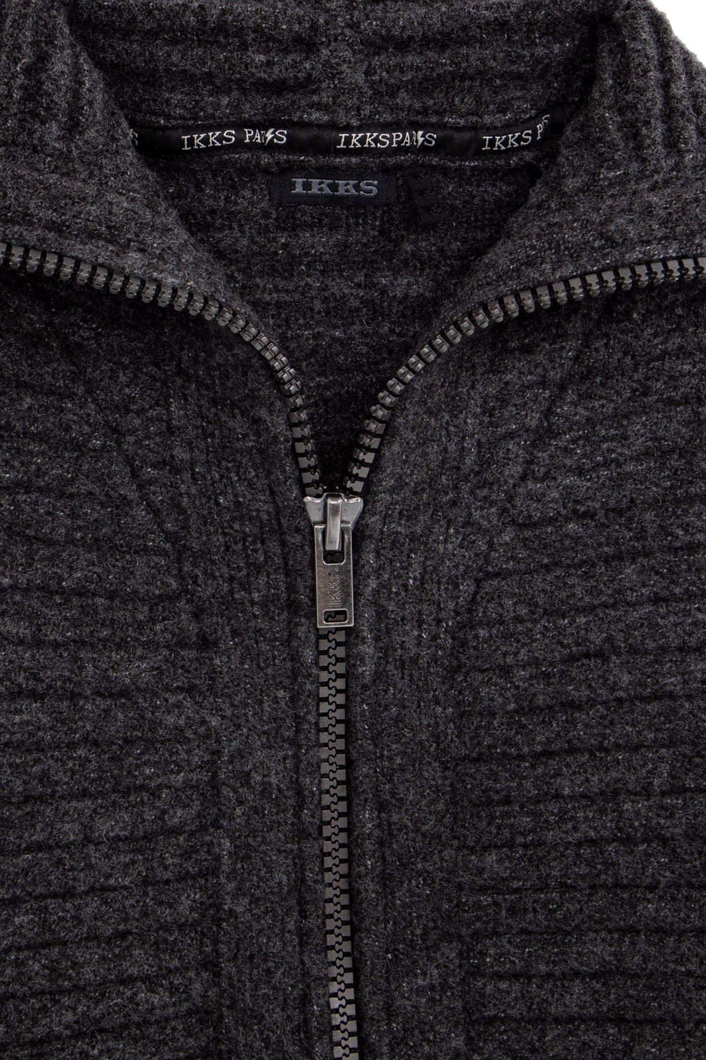 BOY'S GREY LIGHTNING, CHECKERBOARD INTARSIA KNIT CARDIGAN 3