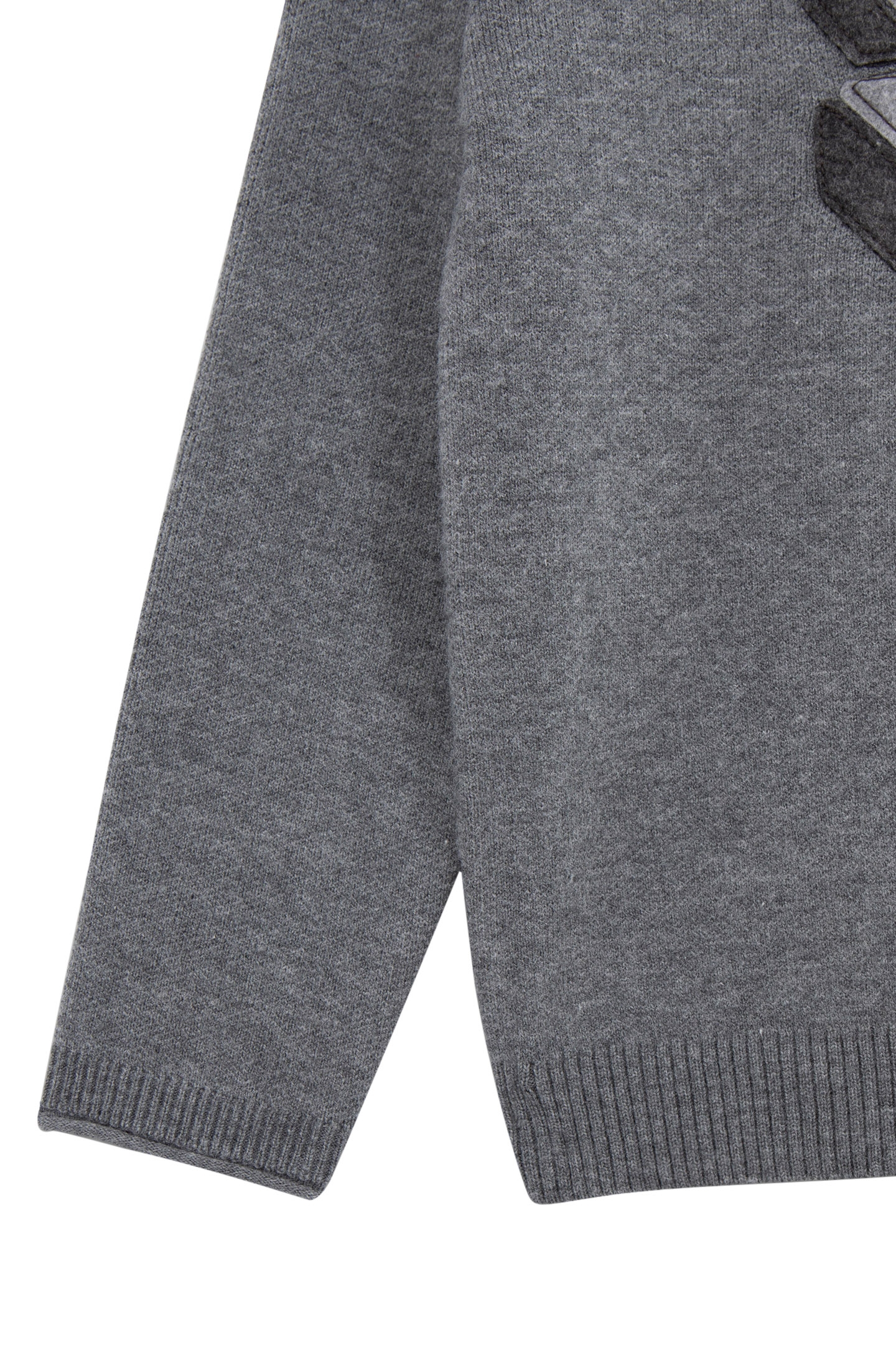 BOY’S GREY KNIT HOODIE WITH XL LIGHTNING BADGE 3