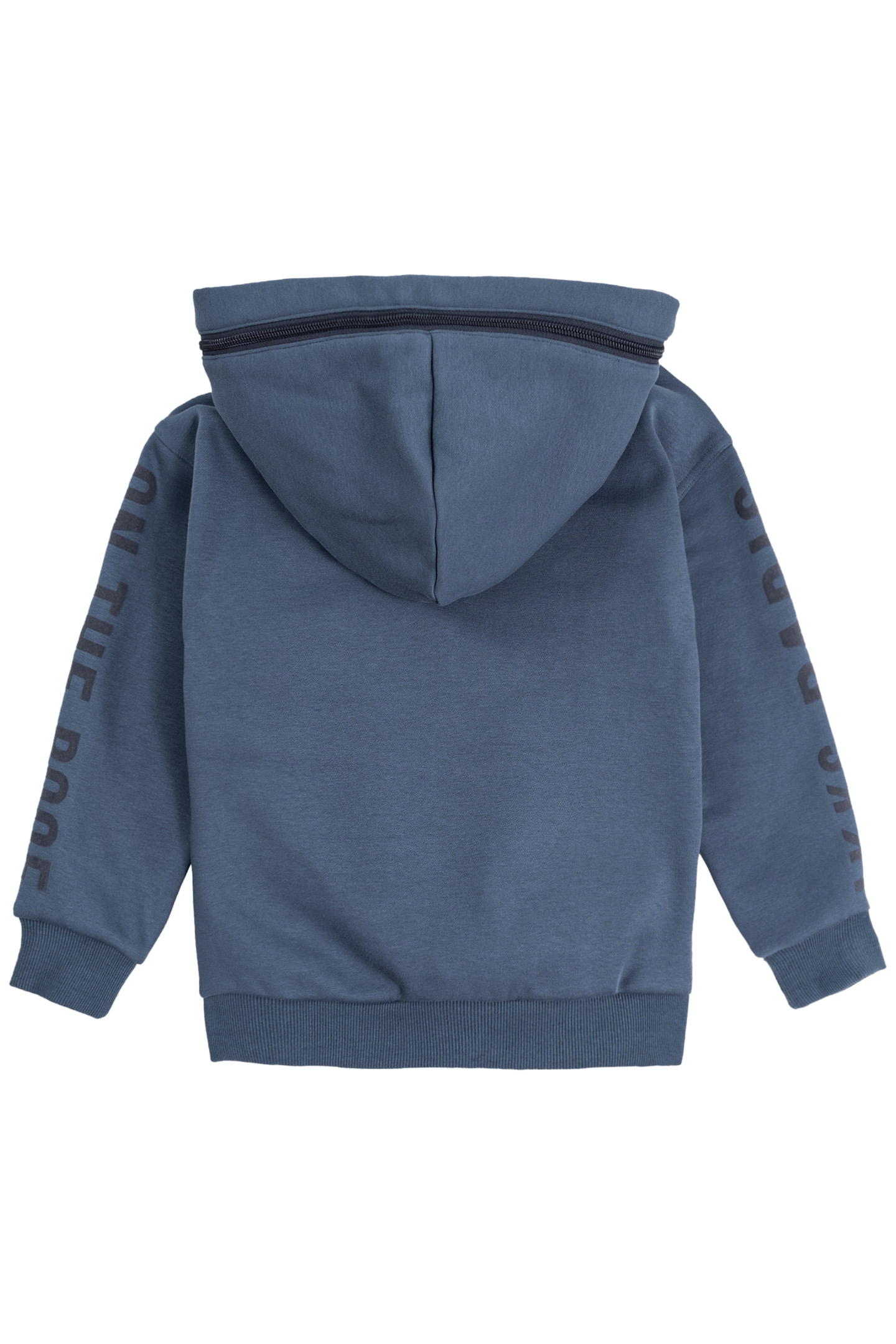 BOY'S BLUE ZIPPED HOODED CARDIGAN 2