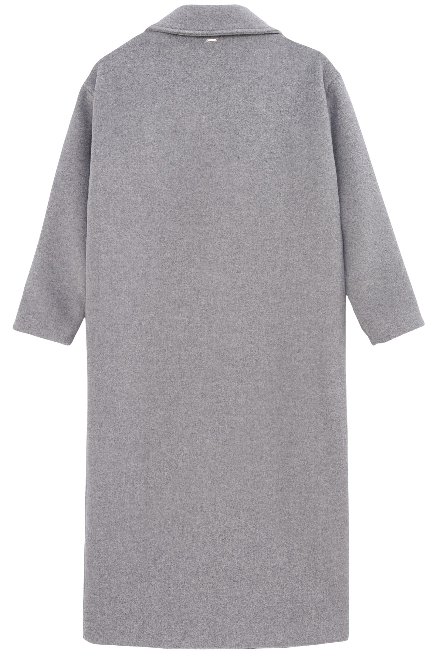 GIRL'S LONG GREY WOOL COAT 2