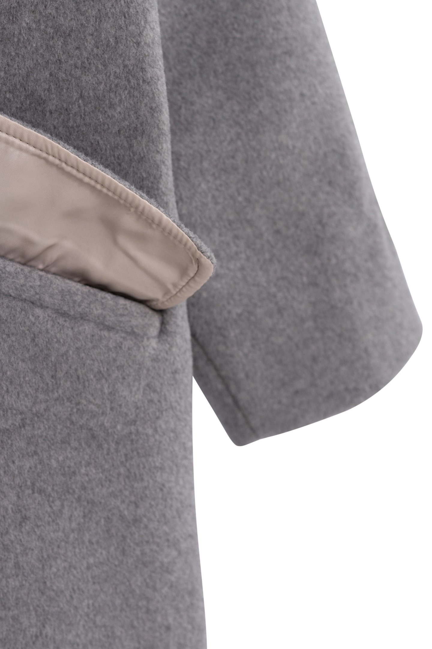 GIRL'S LONG GREY WOOL COAT 6