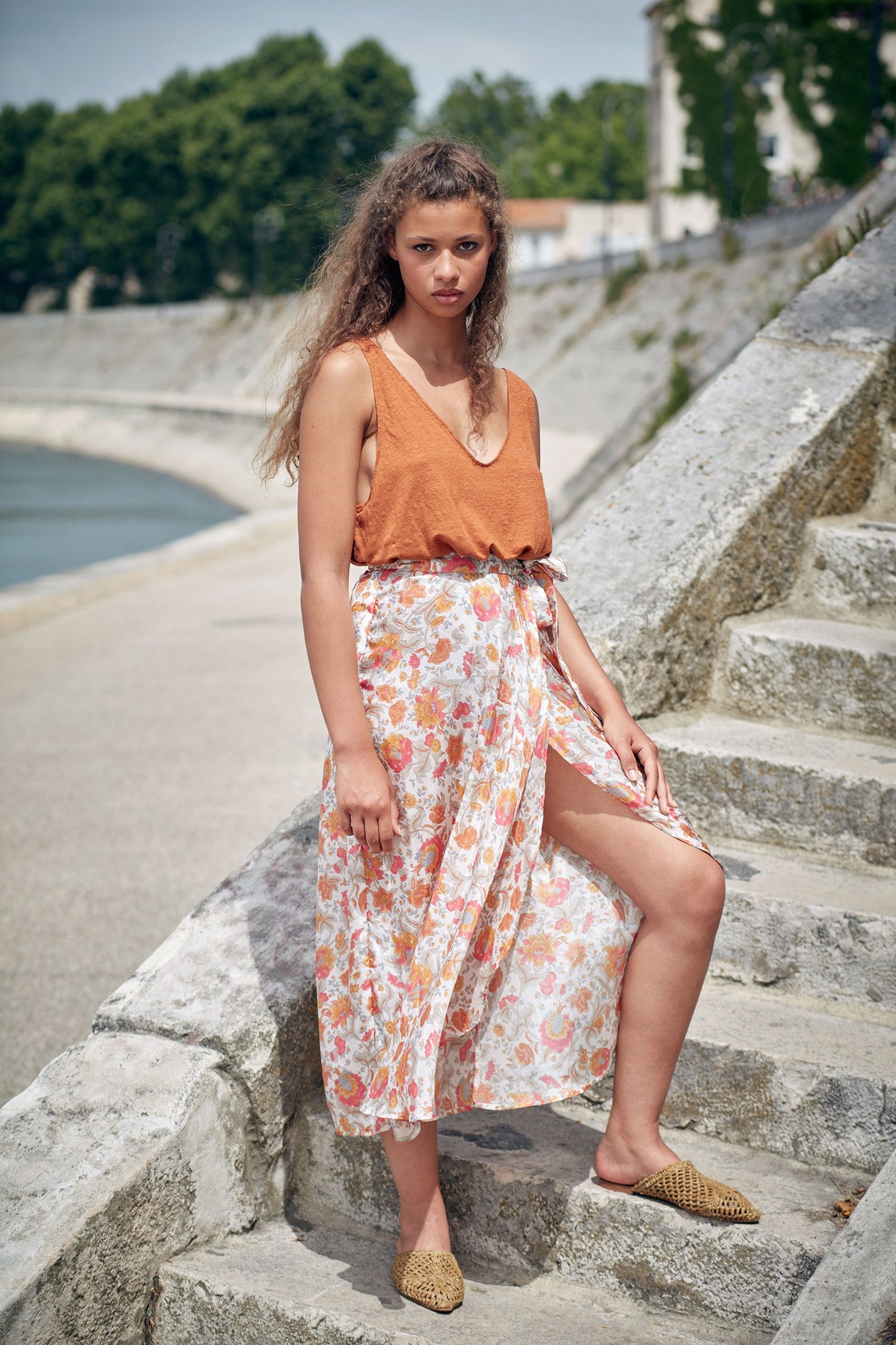 SKIRT LUCIA RAINBOW FLOWERS 2