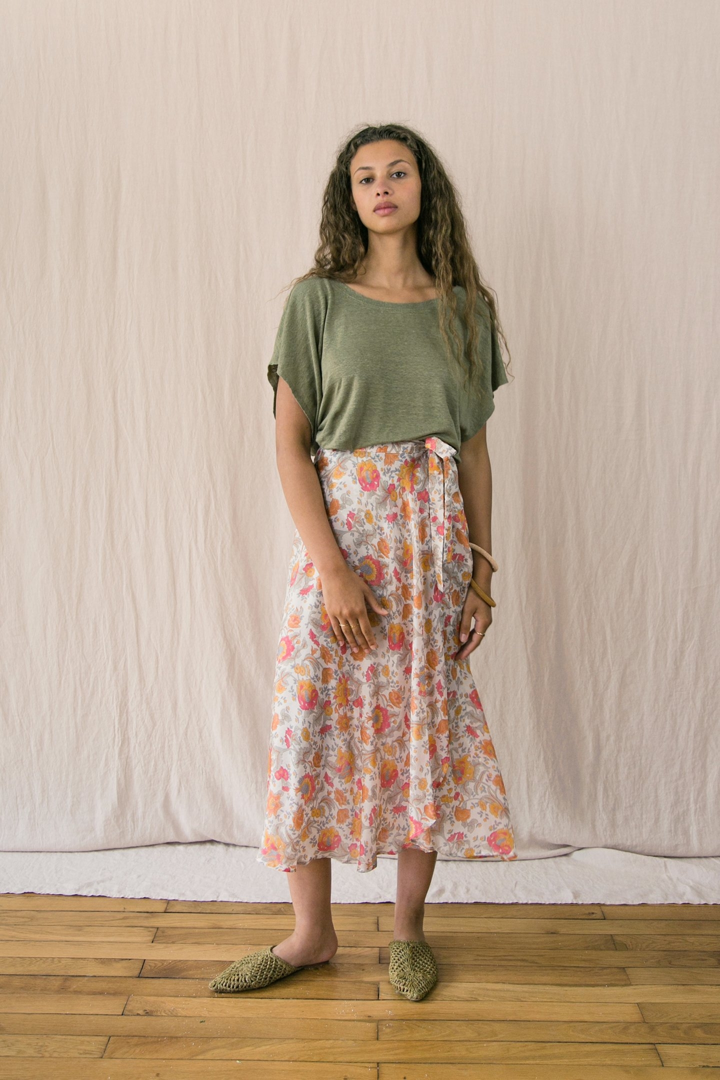 SKIRT LUCIA RAINBOW FLOWERS 1