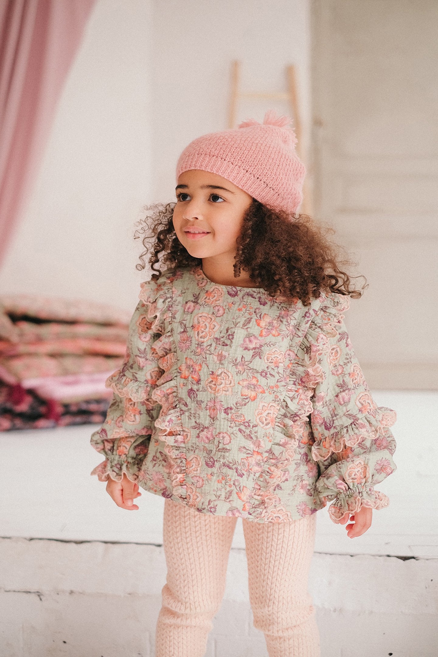 BLOUSE TUBI KHAKI TROPICAL LOON 1