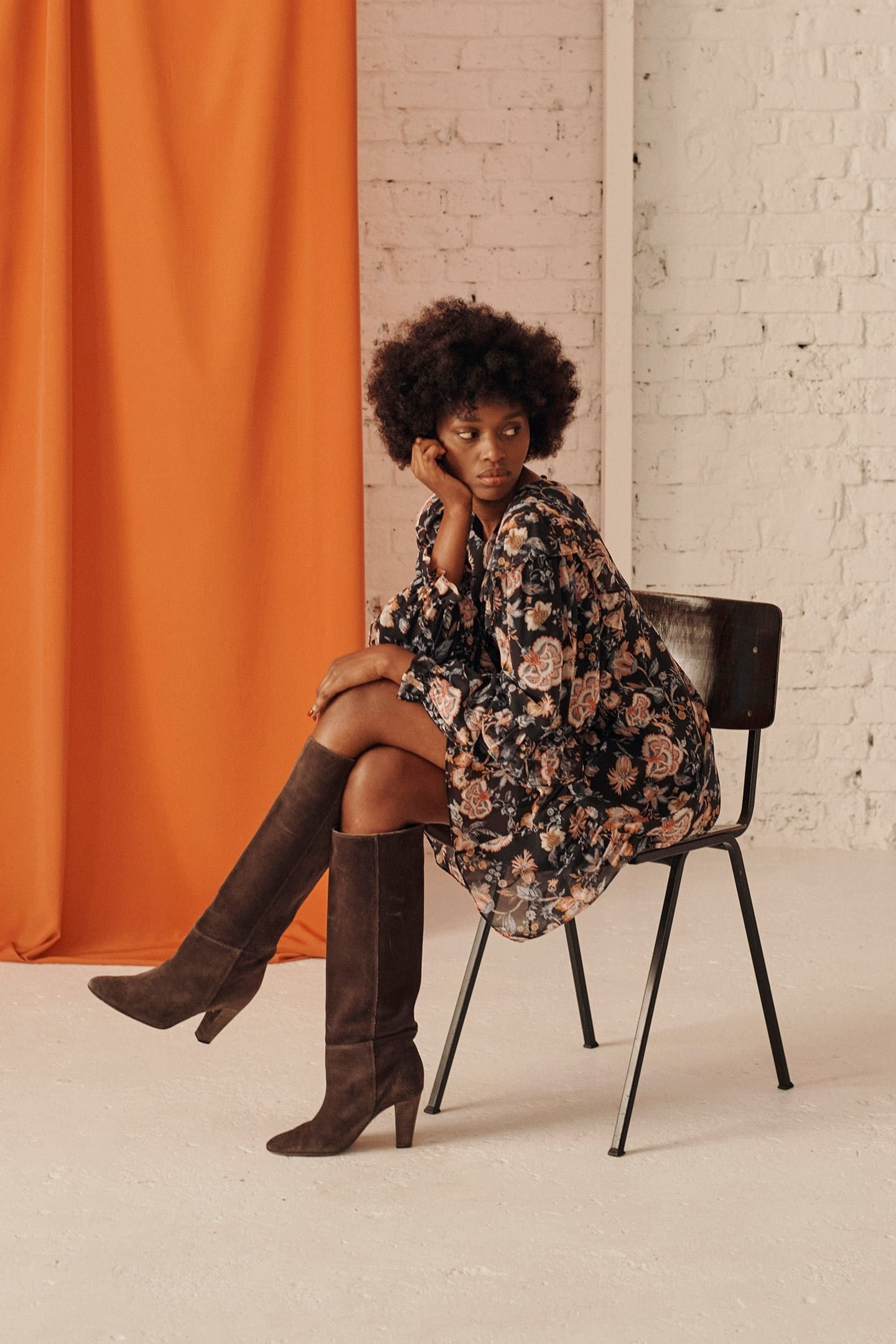 DRESS OTTELA CHARCOAL TPICAL LOON 4