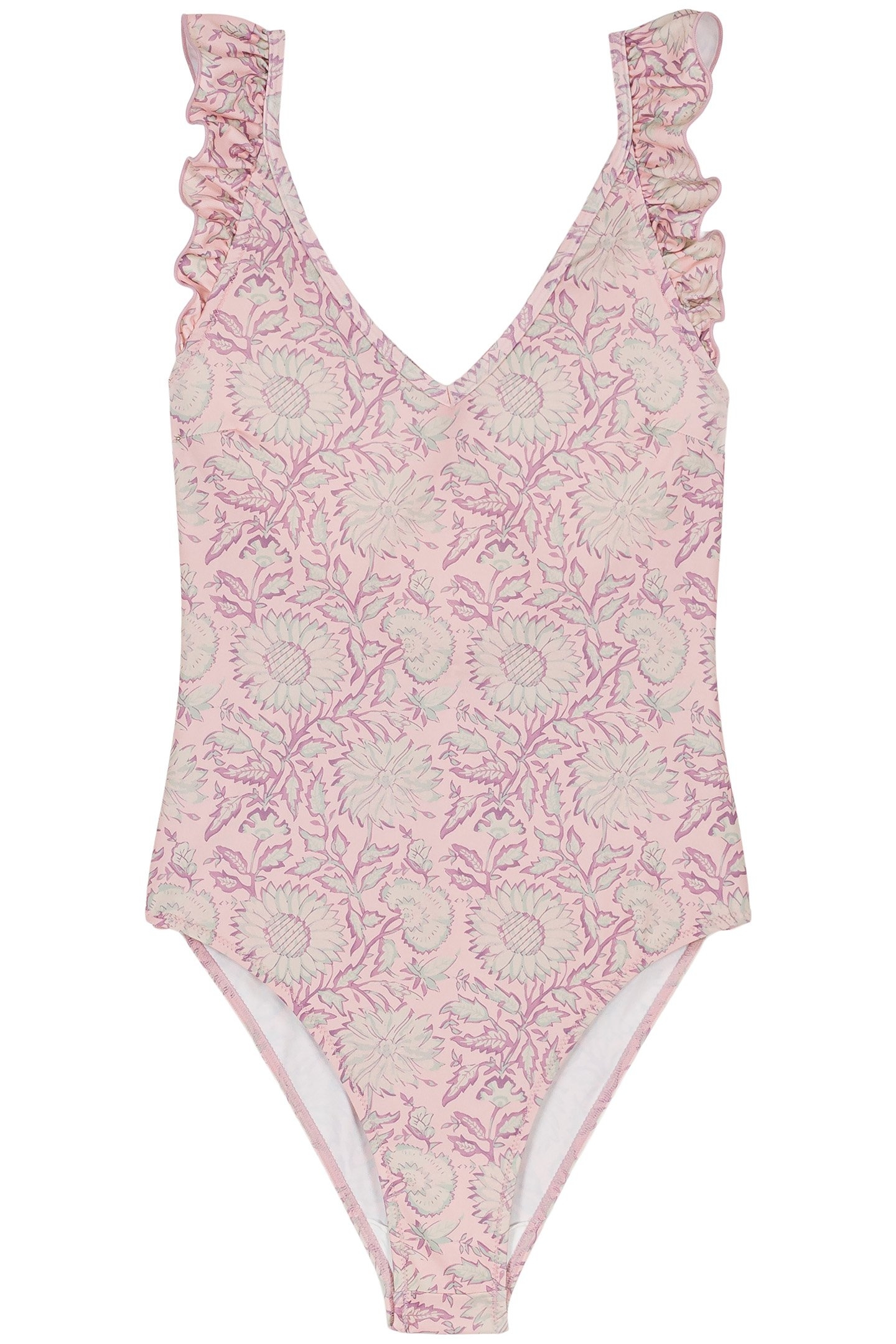 BATHING SUIT REVA PINK DAISY GARDEN 1