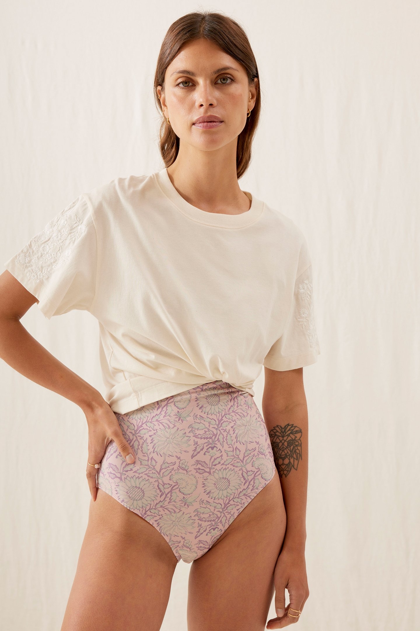 BATHING SUIT REVA PINK DAISY GARDEN 4