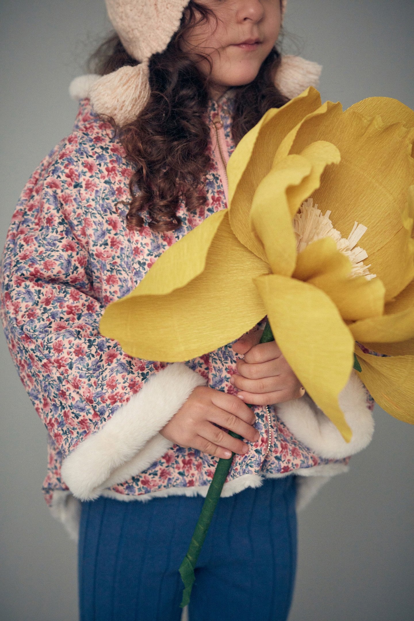 REVERSIBLE COAT FELVET BLUSH FLORAL WORLD 5