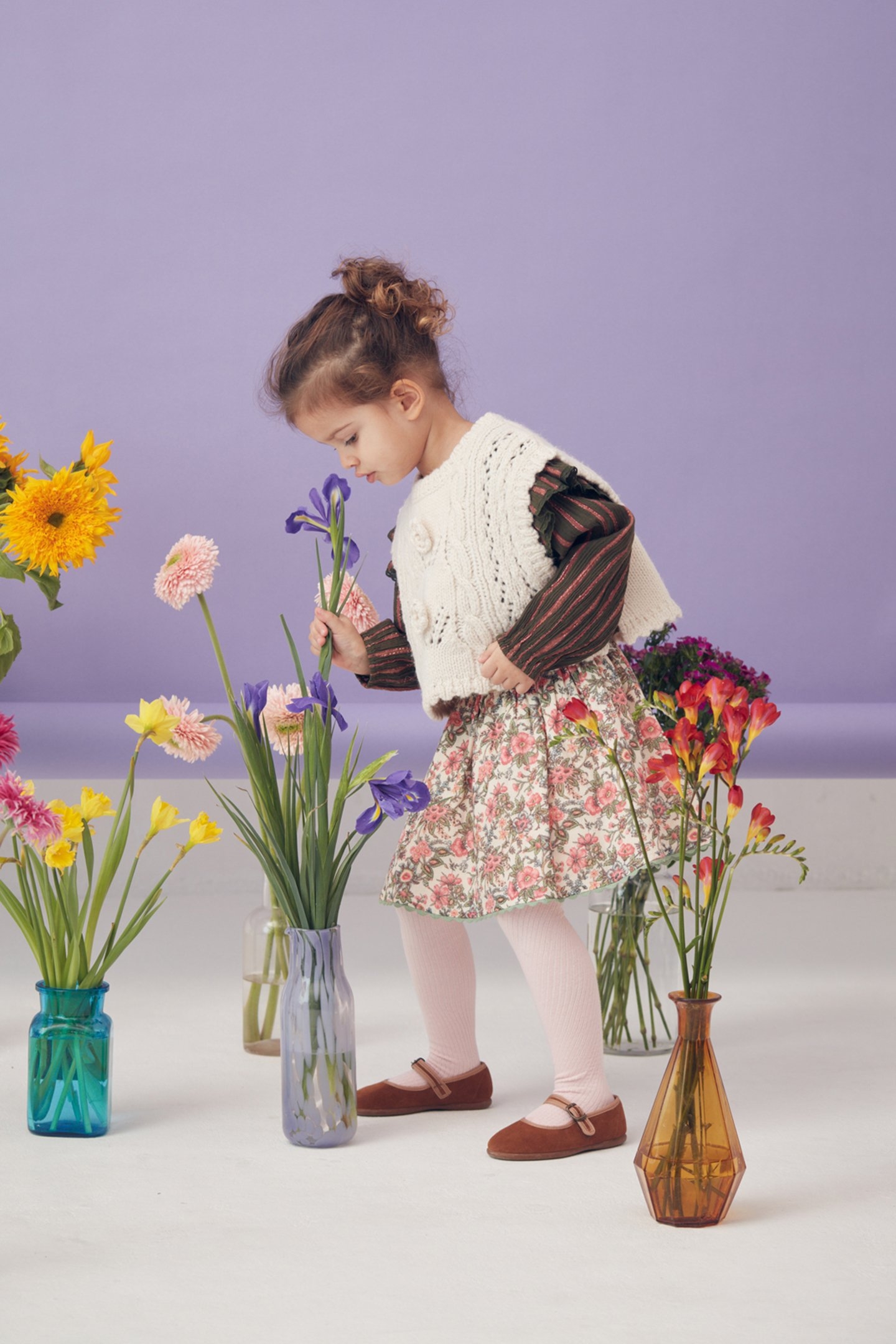 SKIRT CEPHEE IVORY ENCH FIELDS 3