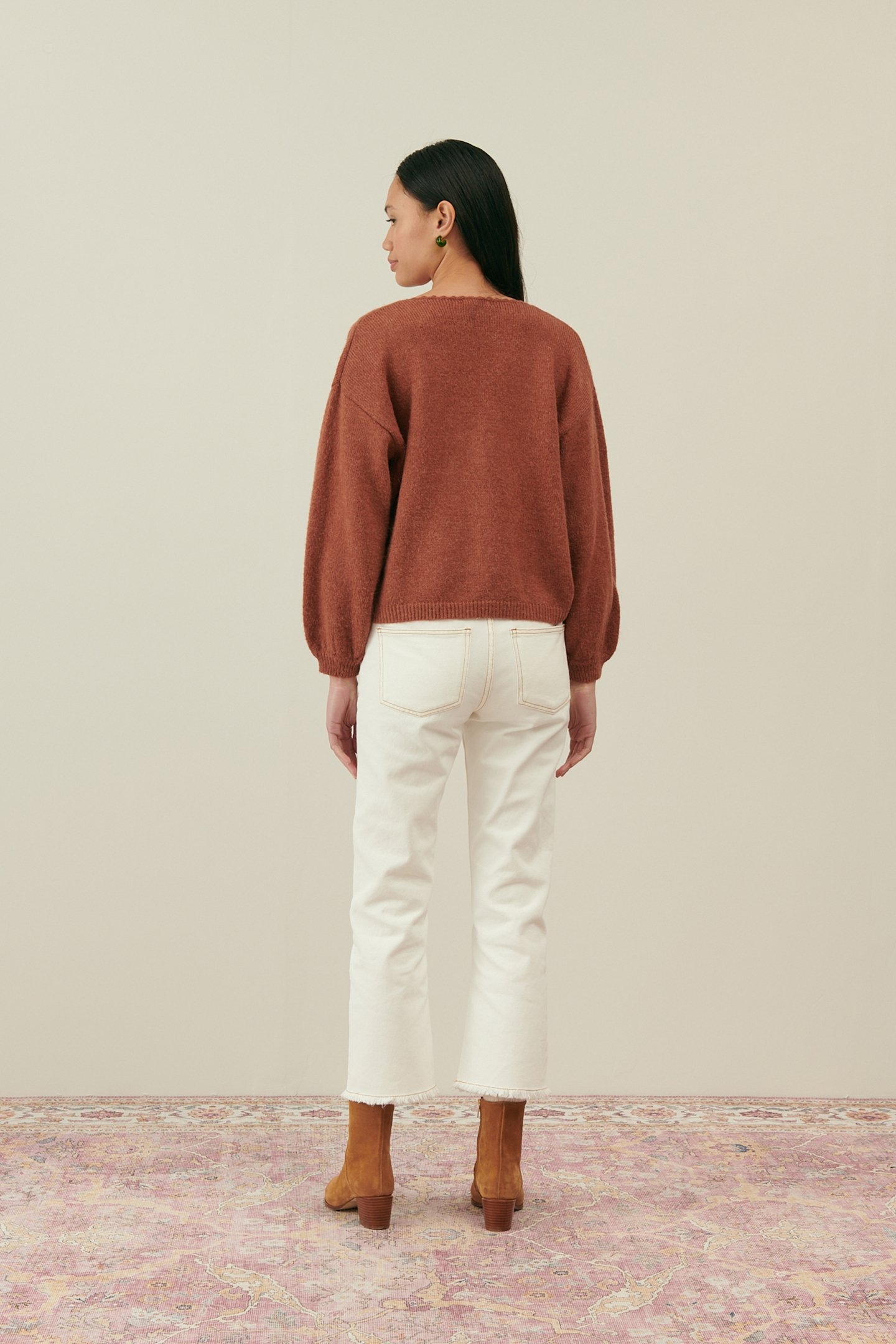 CARDIGAN LUNAMI CHESTNUT 2