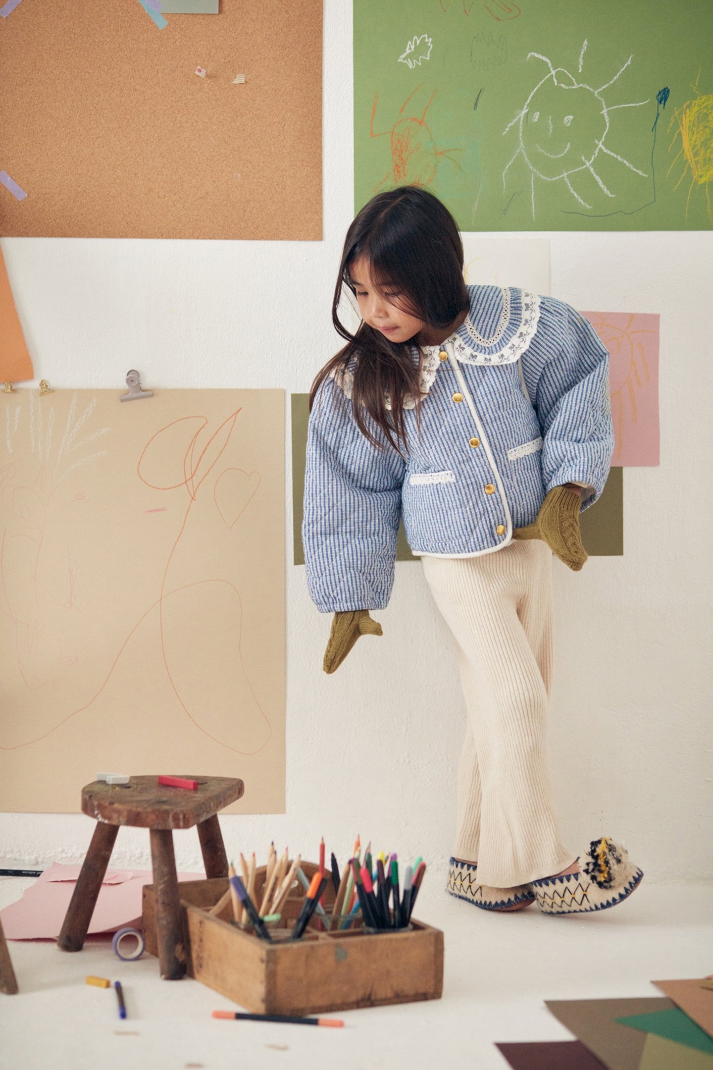 JACKET JOULIA BLUE SONNET VICHY 4