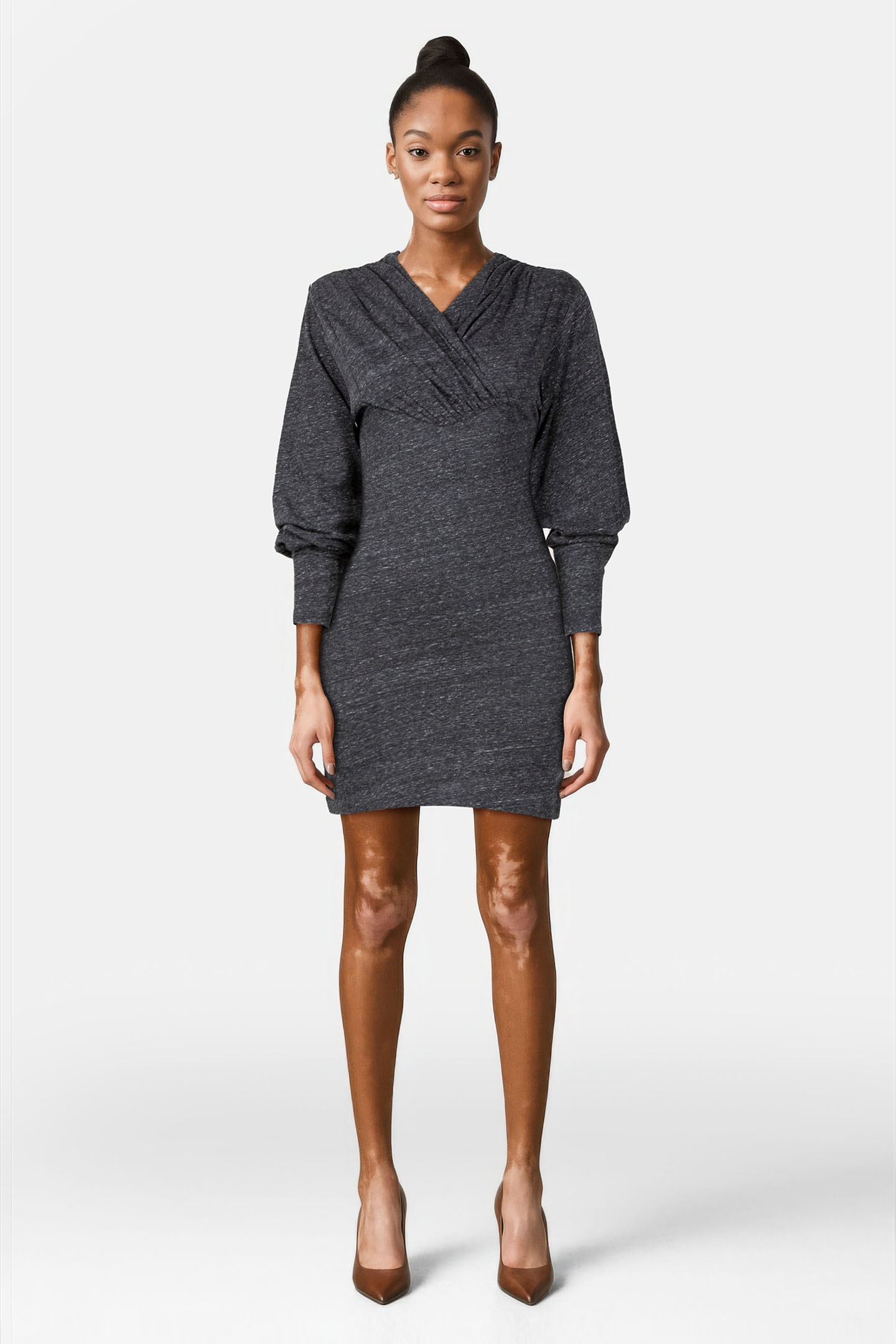 LARRA DRESS MIXED GREY 1