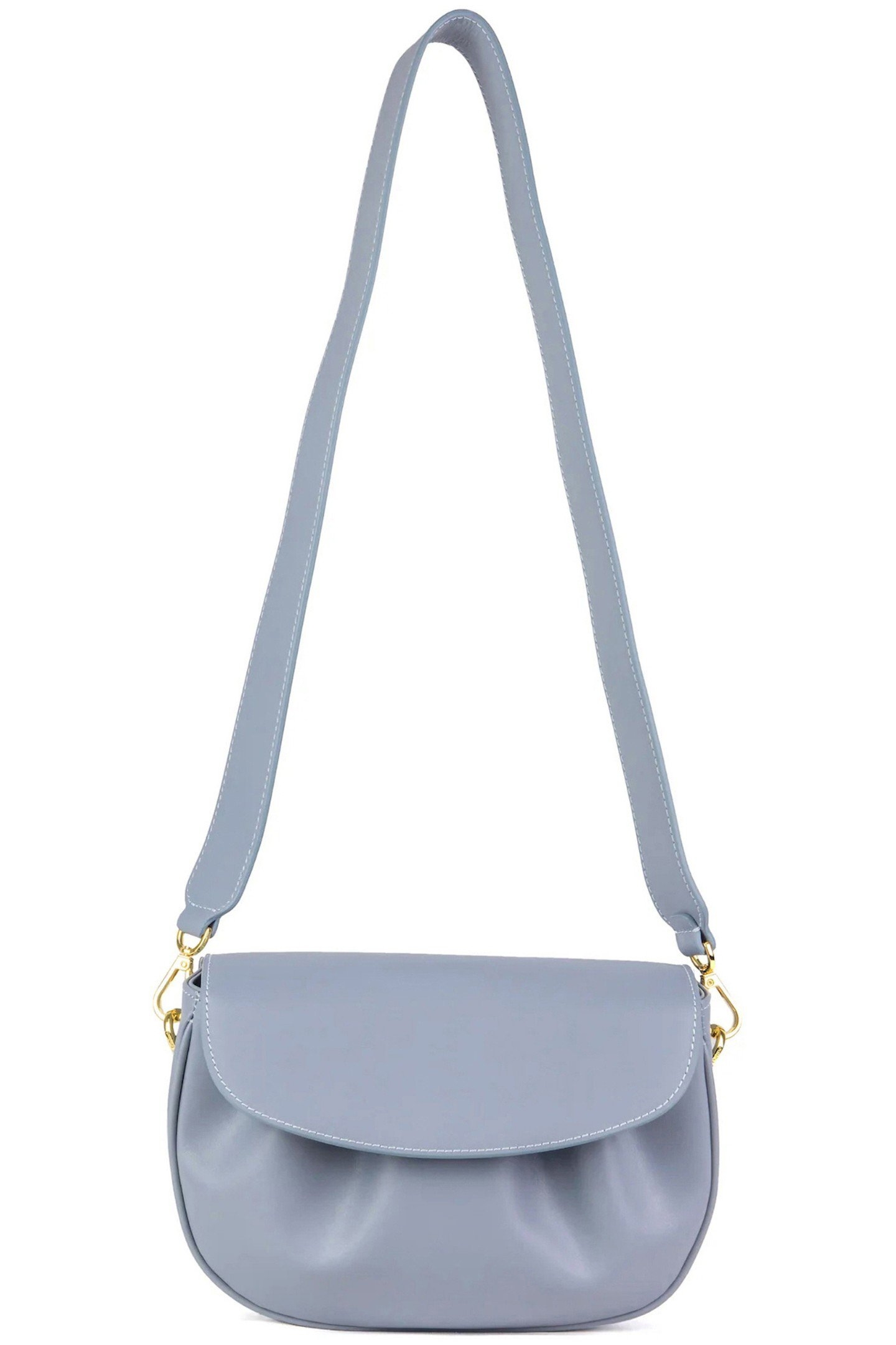 DIMPLE FLAP LEATHER SMOKE 1