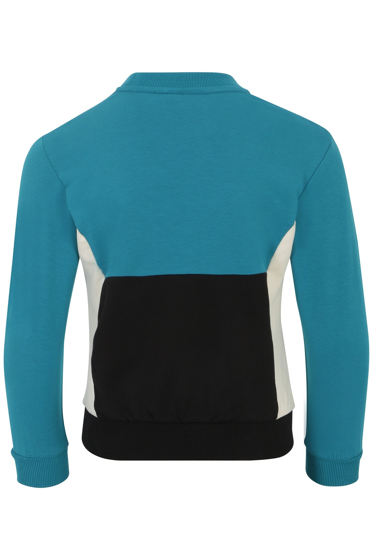 UNISEX LAMBERTSBERG BLOCKED CREW SWEAT EXOTIC PLUME-BLACK-AN 2