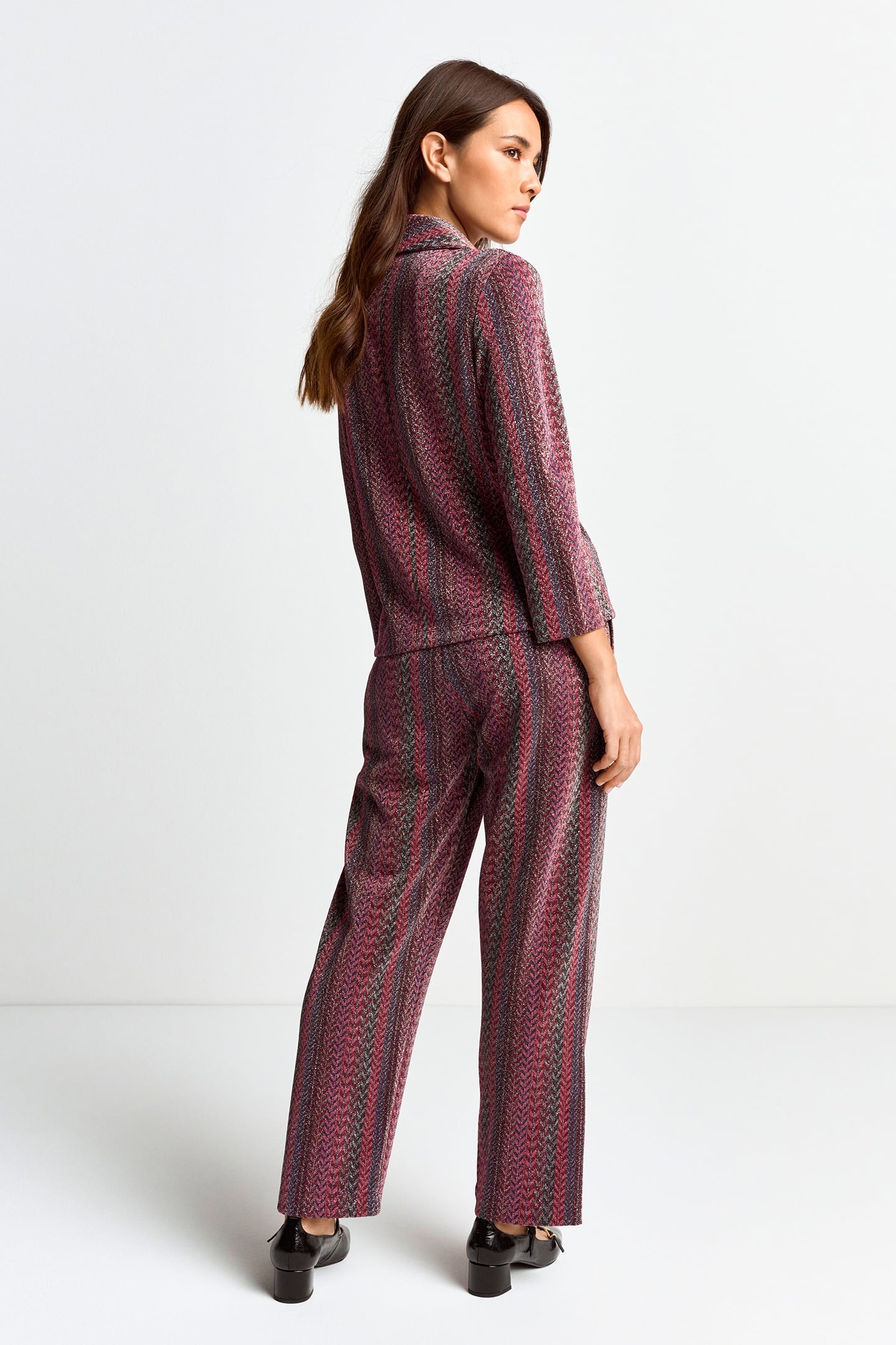 JACQUARD BLAZER RUBY RED 3