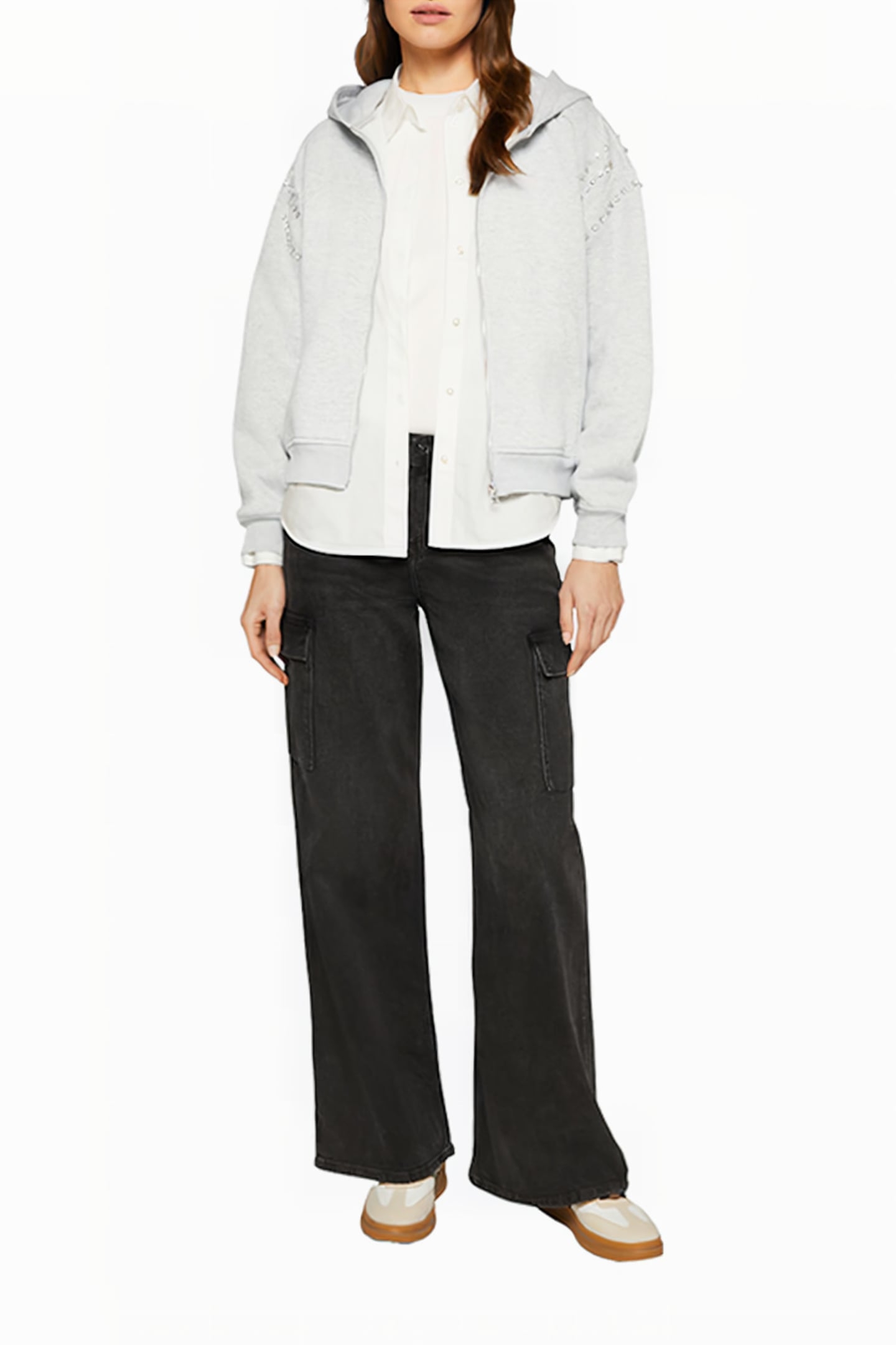 S.OLIVER SWEATSHIRT GREY/BLACK 2