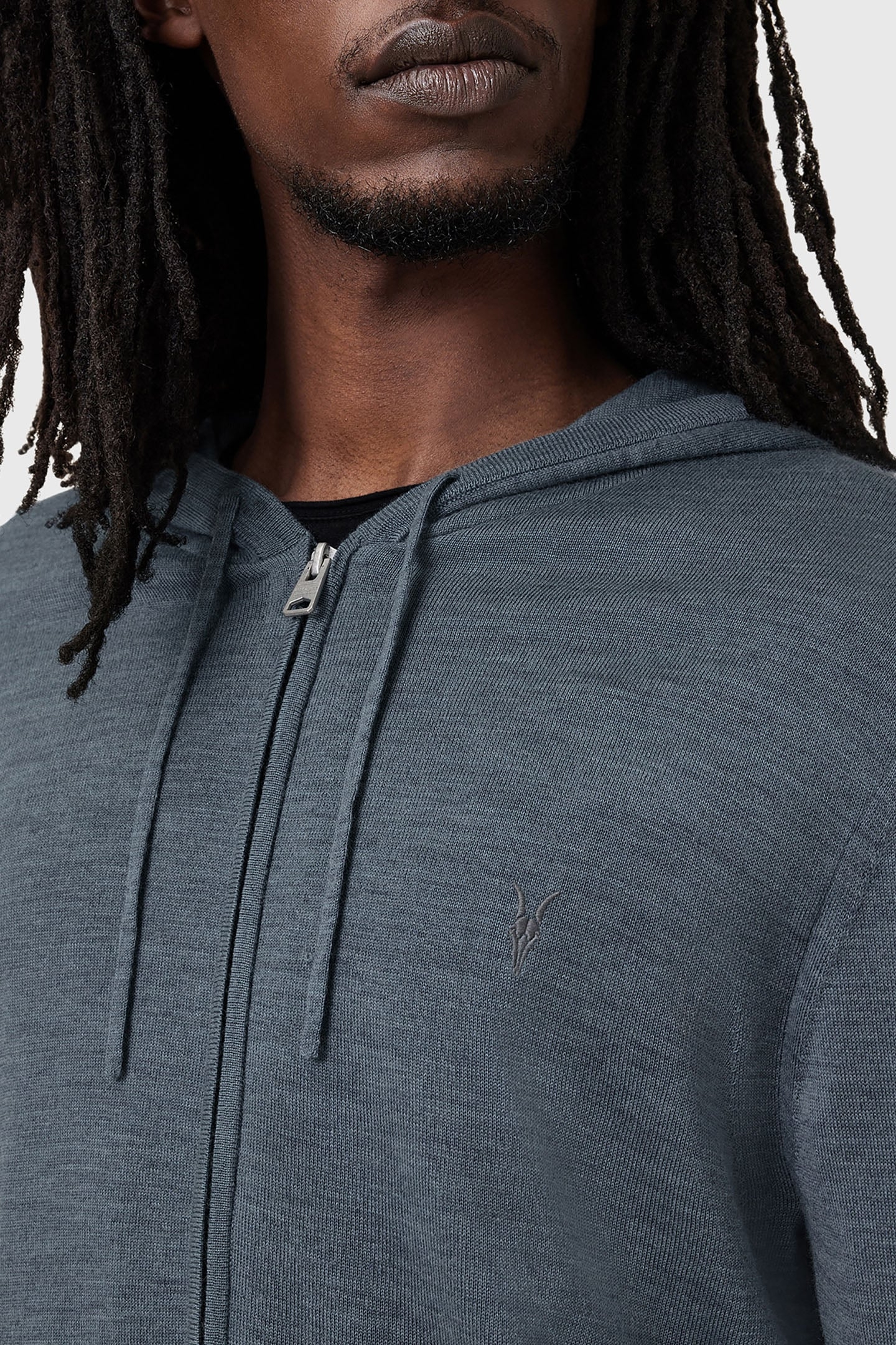 MODE MERINO ZIP HOOD PITCHED BLUE 6