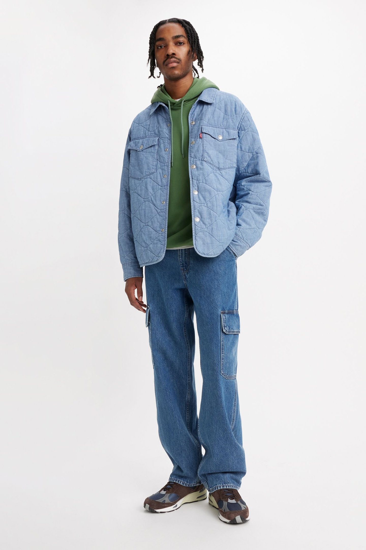 568™ LOOSE STRAIGHT CARGOS BLUE 6