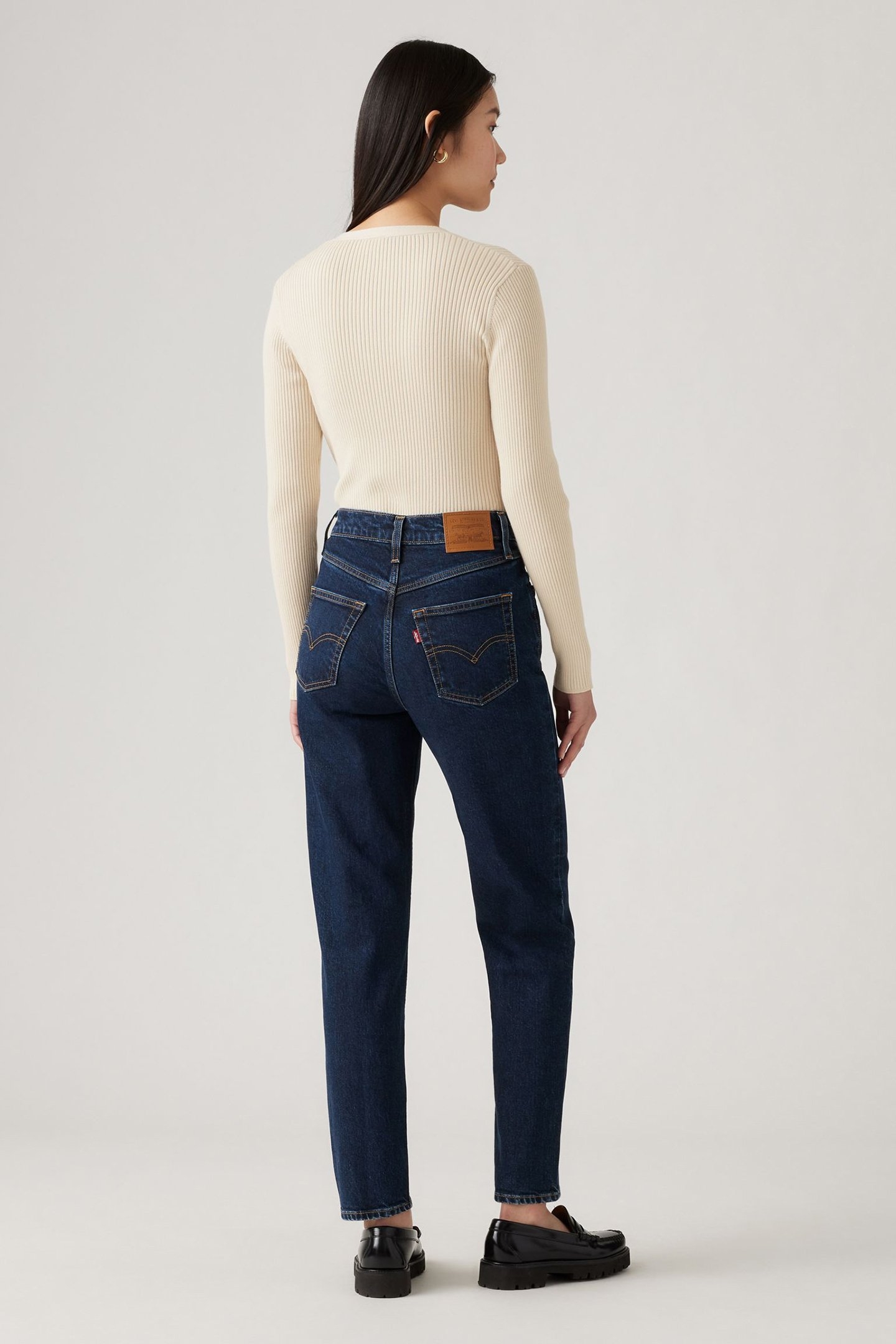 80'S MOM JEANS DARK INDIGO 4