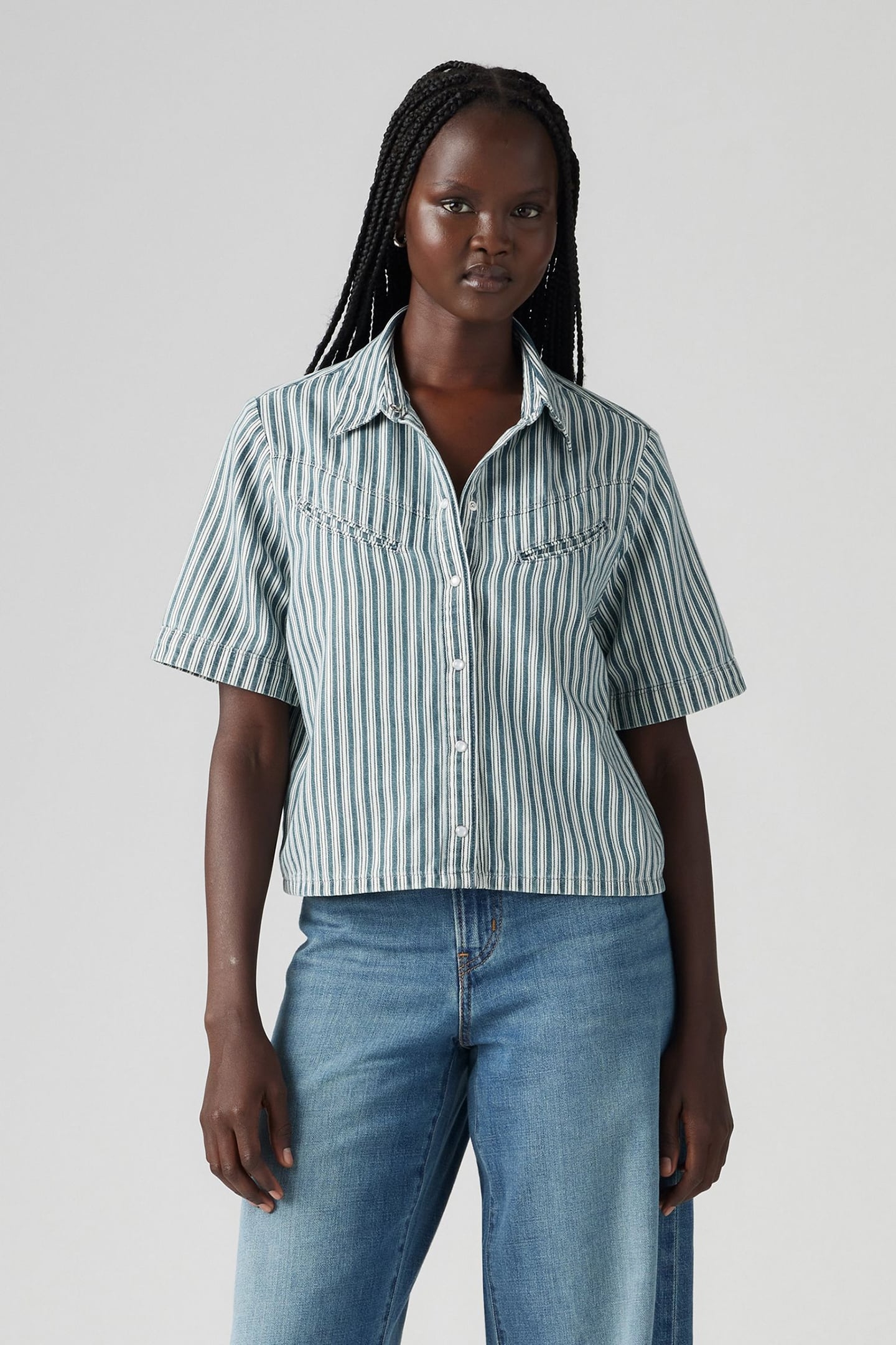 RINOA CAMP SHIRT BLUE 1