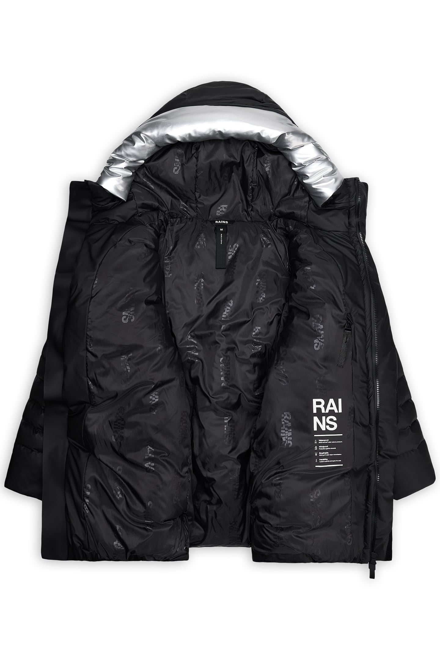 UNISEX ALTA VISION LONG PUFFER JACKET W3T5 BLACK 2