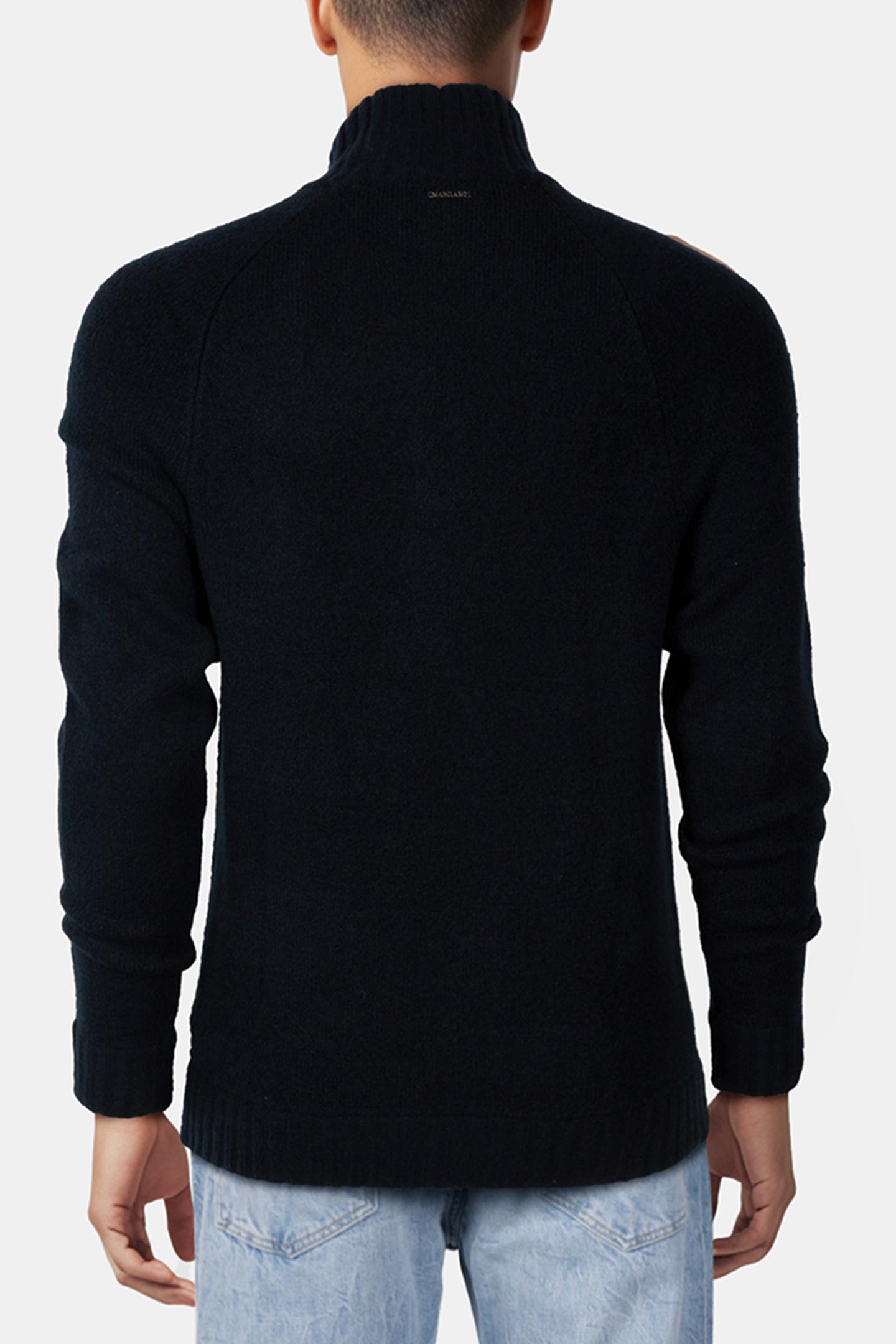 MARCIANO BY GUESS LS HALF ZIP CABLE SW NAVY SEA 2